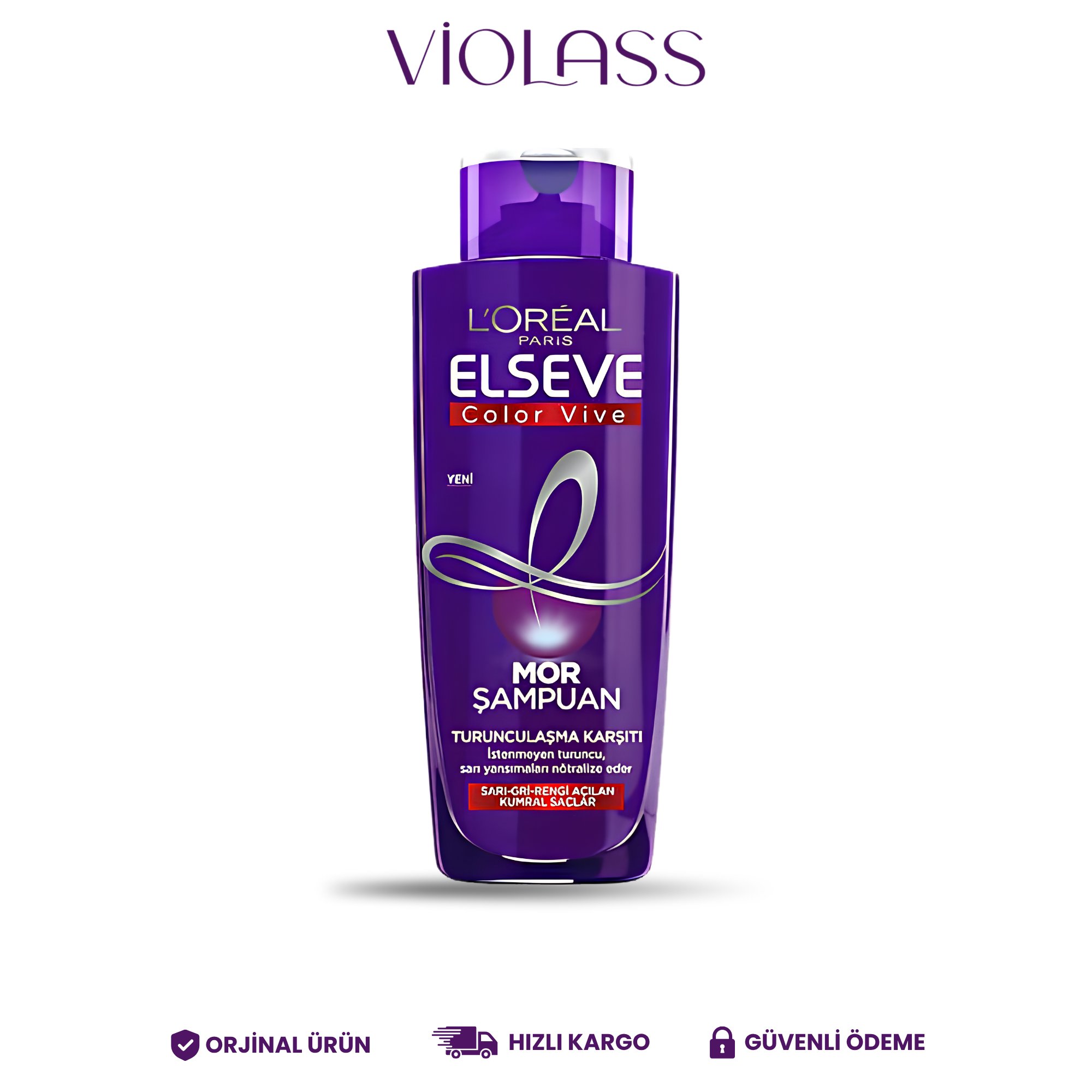 Elseve Turunculaşma Karşıtı Mor Şampuan 200 ml