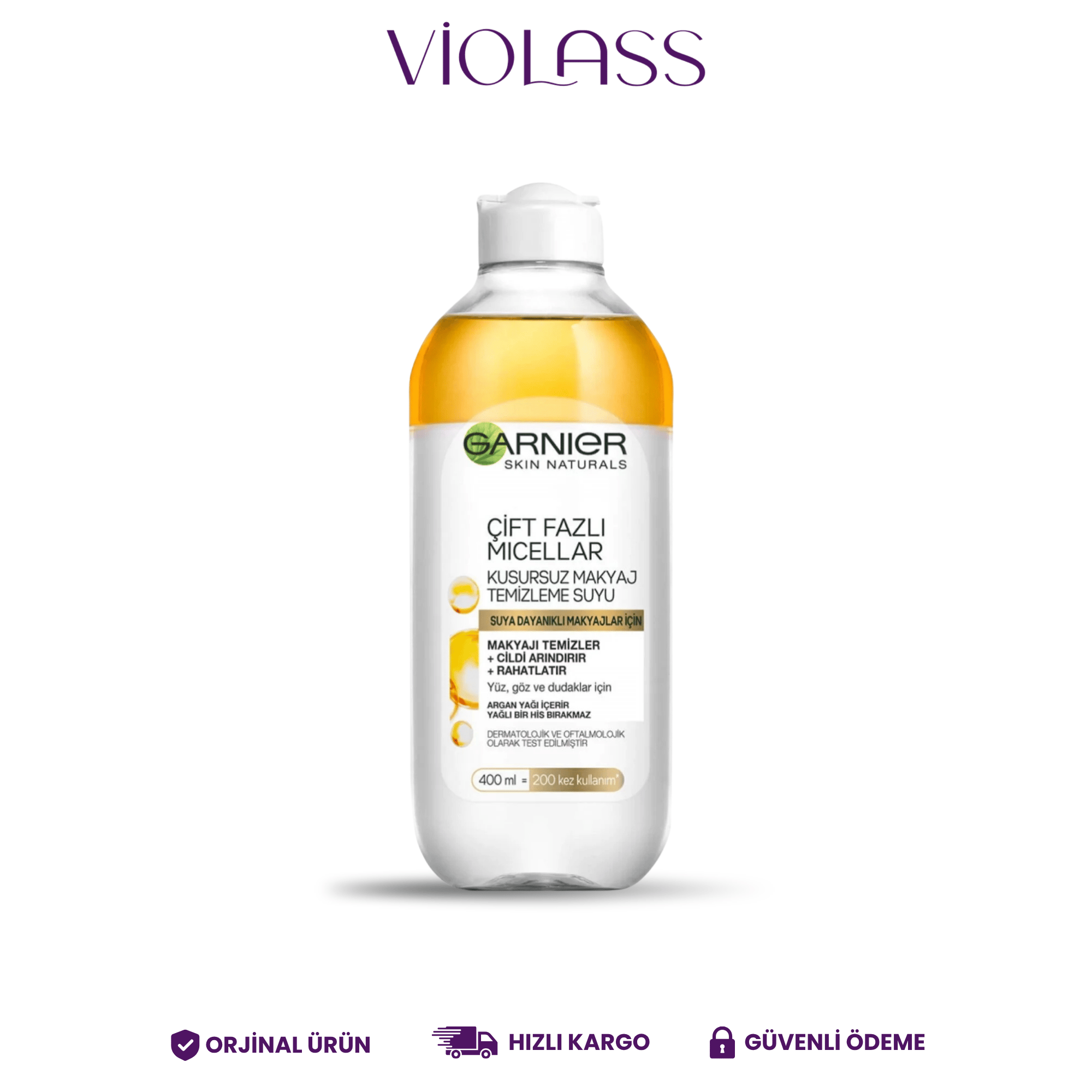 Garnier Çift Fazlı Micellar Kusursuz Makyaj Temizleme Suyu 400 ml
