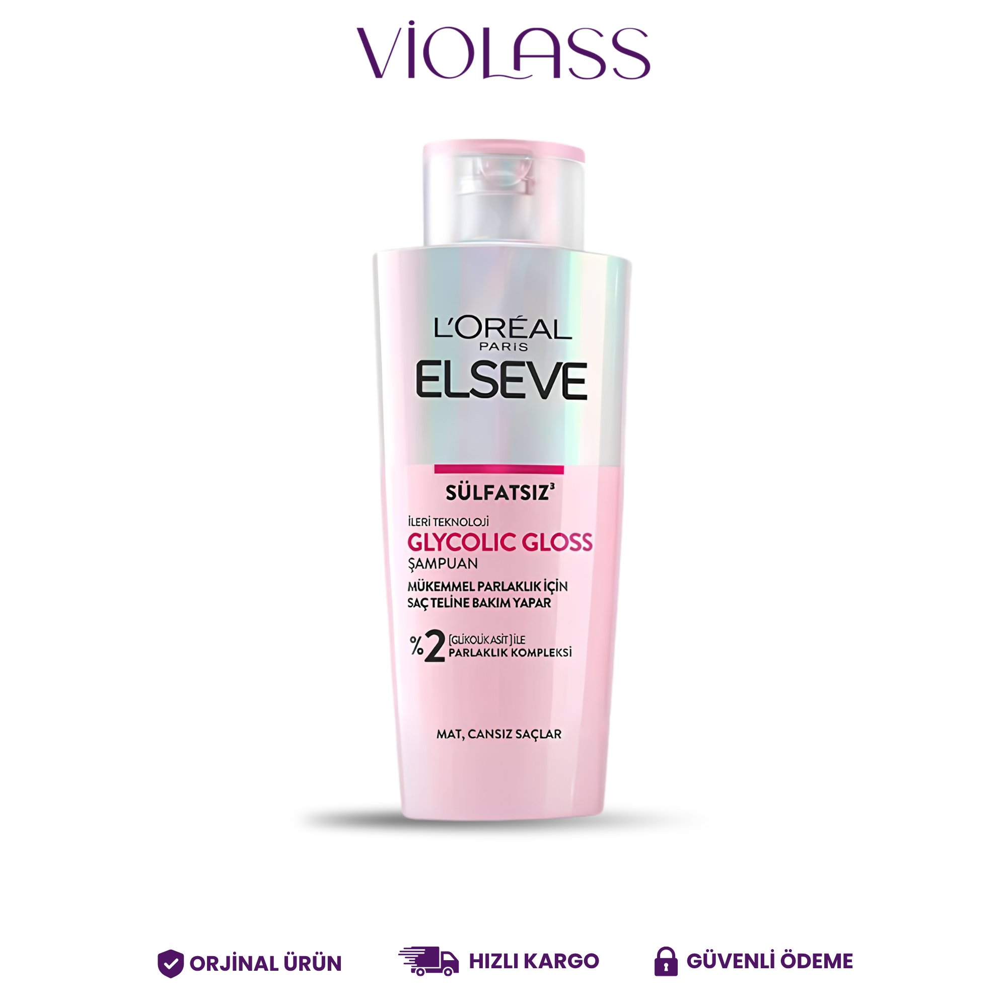 Loreal Paris Elseve Glycolic Gloss Parlaklığı Saça Mühürleyen Laminasyon 200 ml