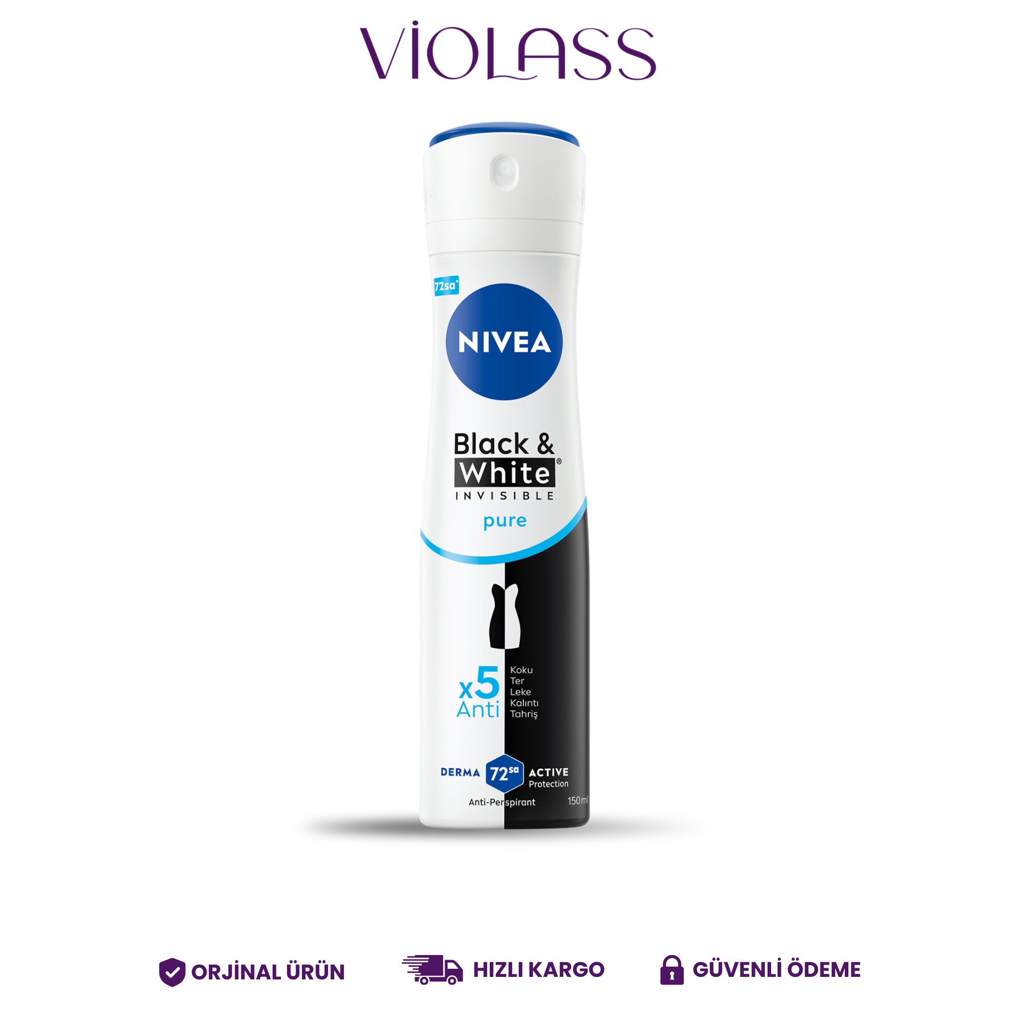 Nivea Deo Women 150 ML B/W Invisible Pure