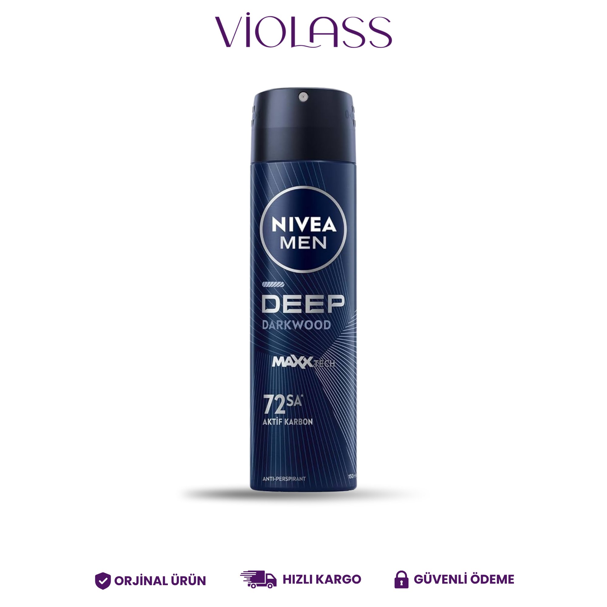 Nivea Men Erkek Sprey Deodorant Deep Darkwood 150 ml
