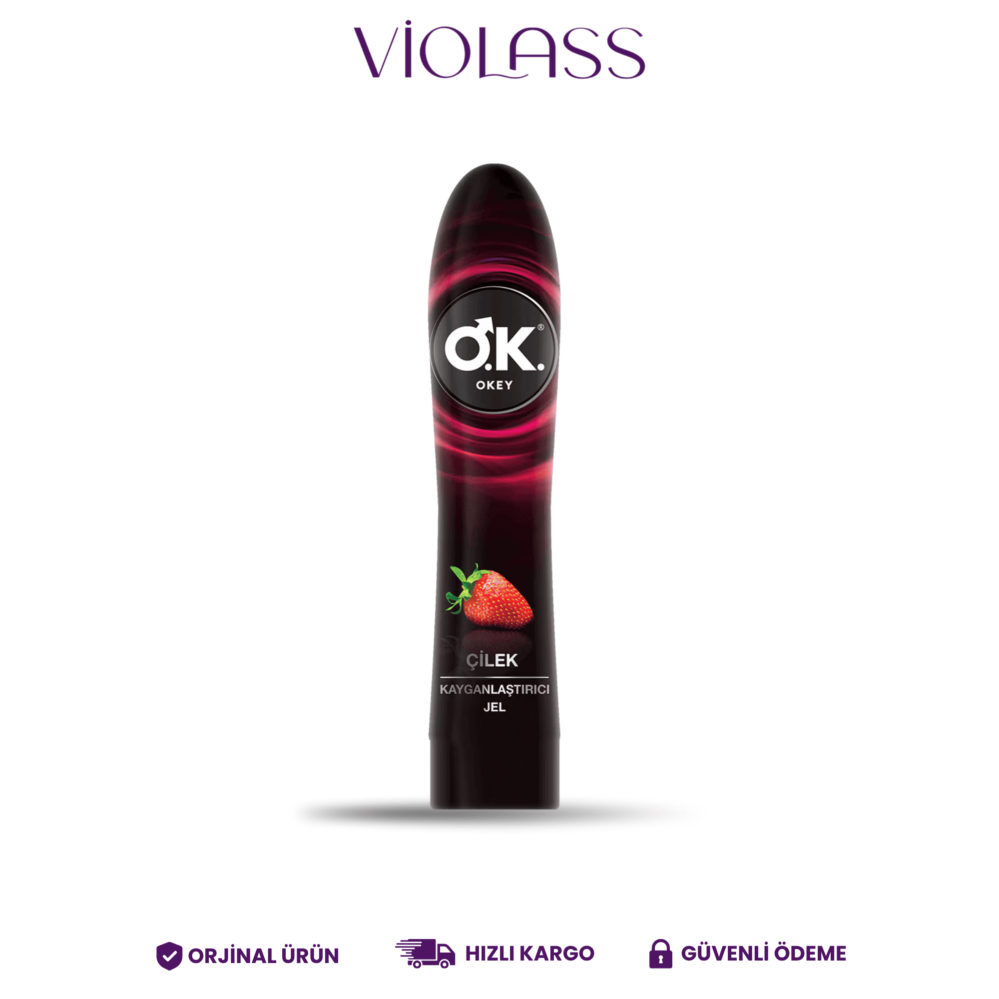 Okey Çilek Aromalı Jel Kayganlaştırıcı 100 ml