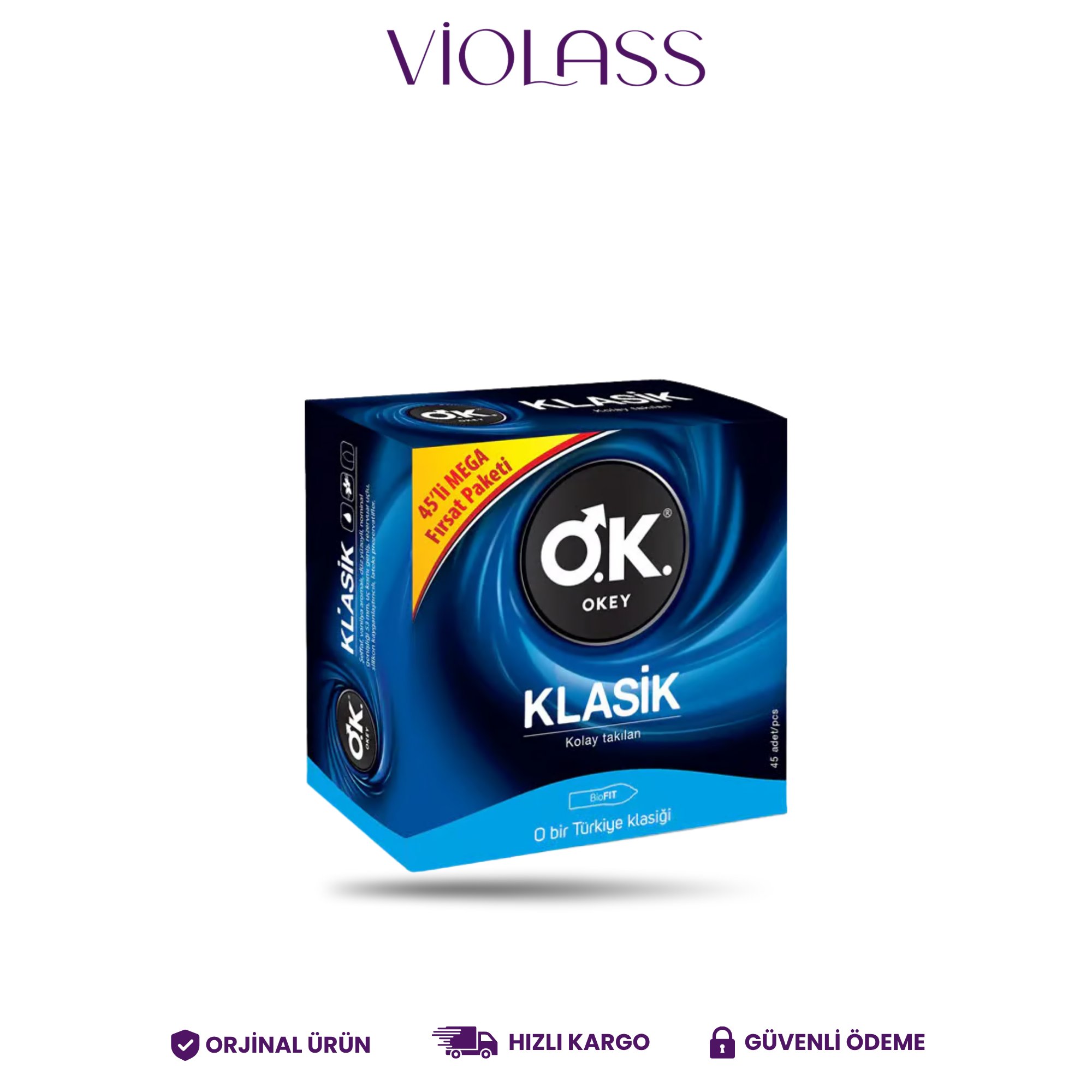 Okey Klasik 45'li Prezervatif