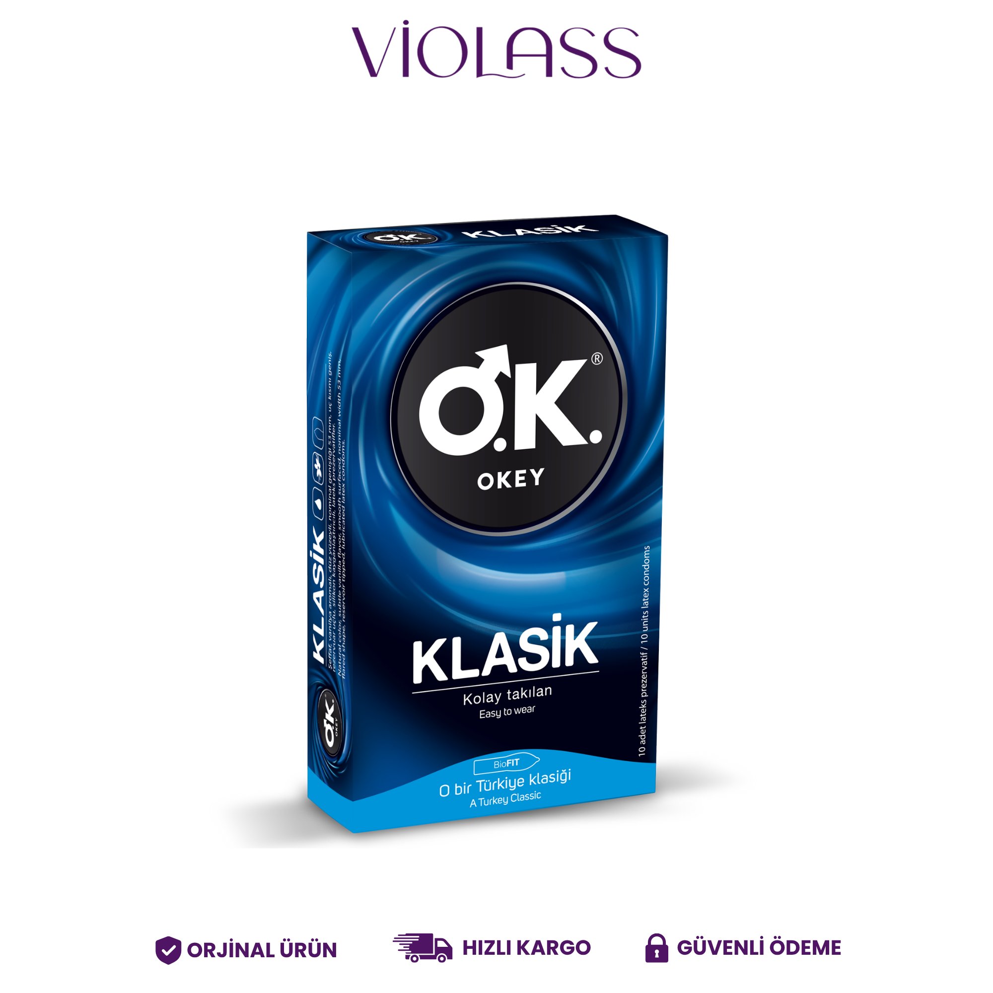 Okey Klasik Prezervatif 10'lu