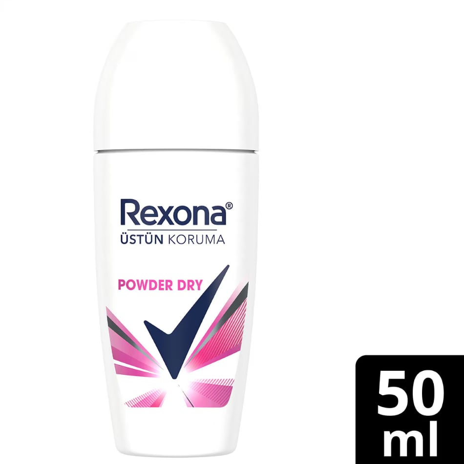 Rexona Üstün Koruma Kadın Roll-On Deodorant Powder Dry 72 Saat Kesintisiz Koruma 50 ml