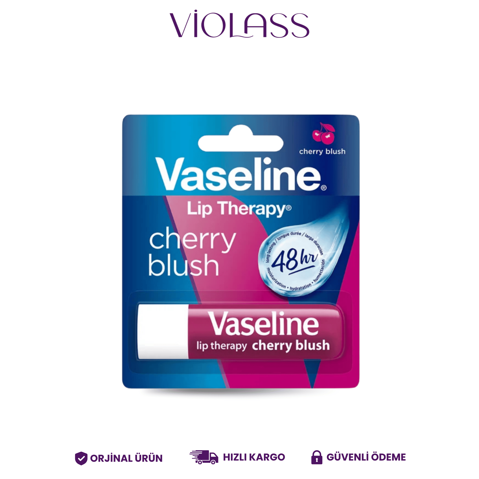 Vaseline Cherry Dudak Bakım Kremi ve Dudak Parlatıcısı 4.8 g