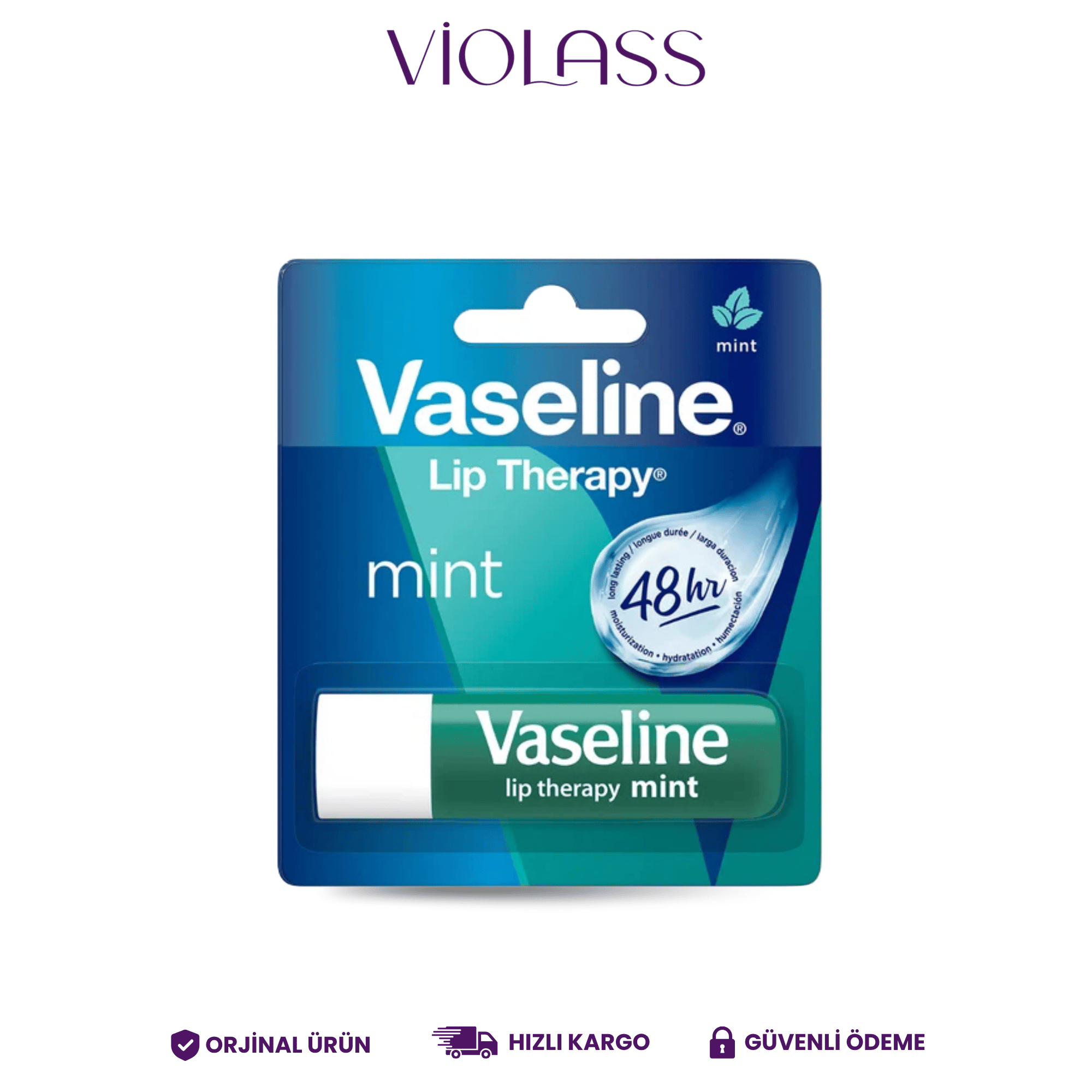 Vaseline Mint Dudak Bakım Kremi ve Dudak Parlatıcısı 4.8 g