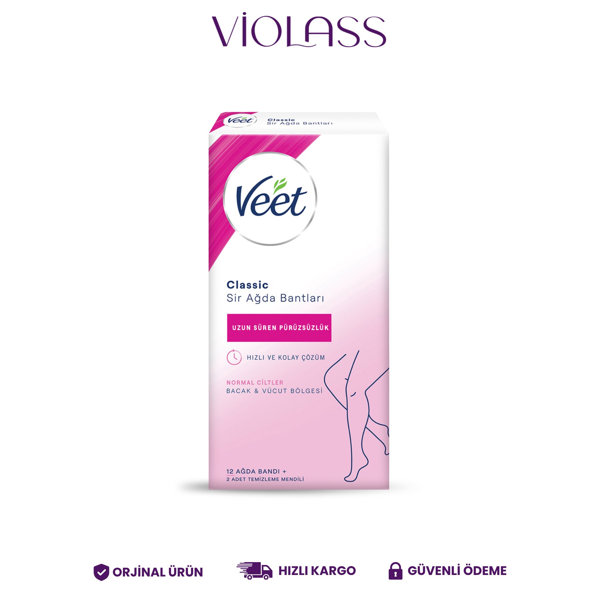 Veet Classic 12'li Sir Ağda Bandı