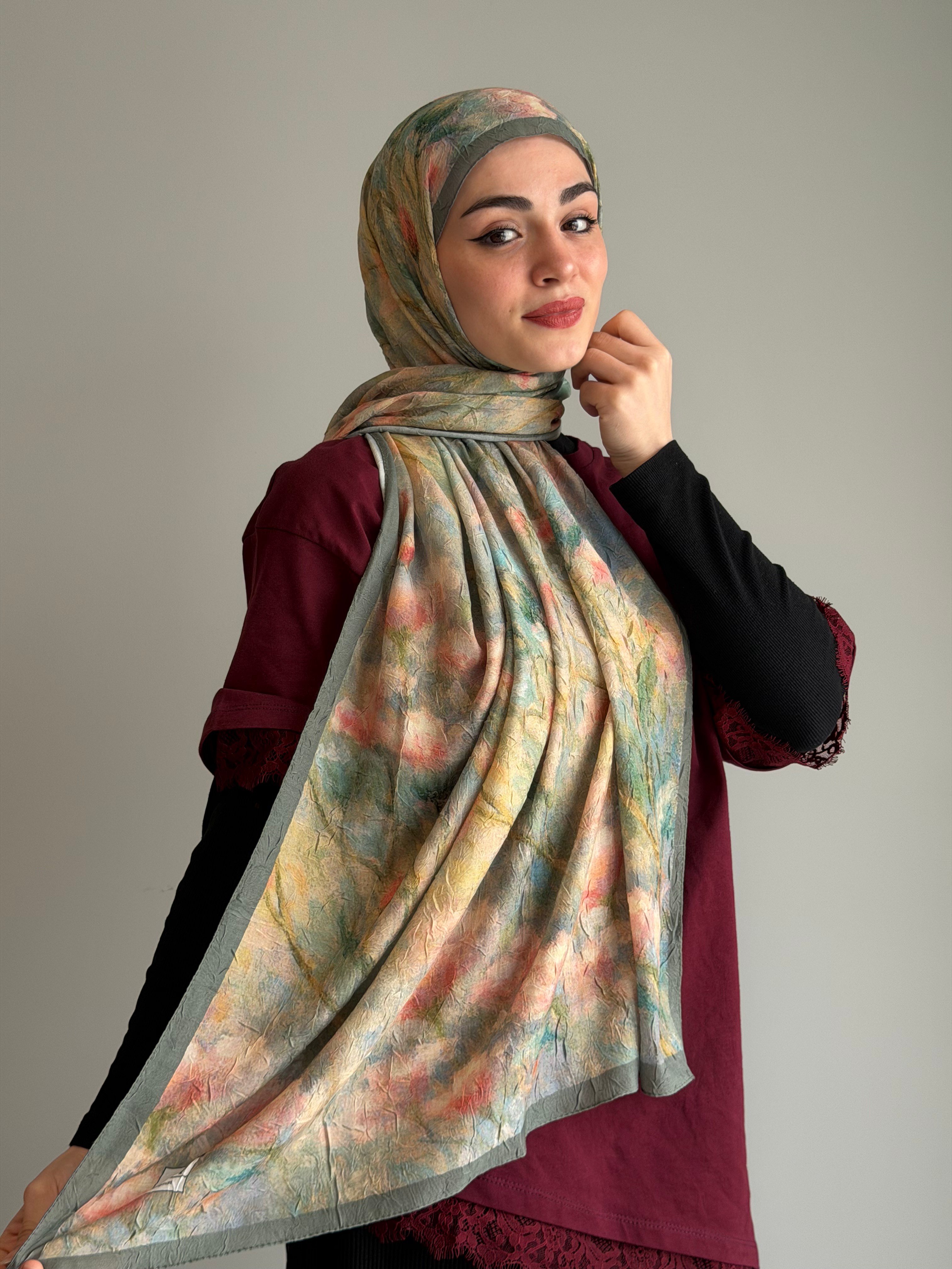 Arya Kraş Şal - Mint