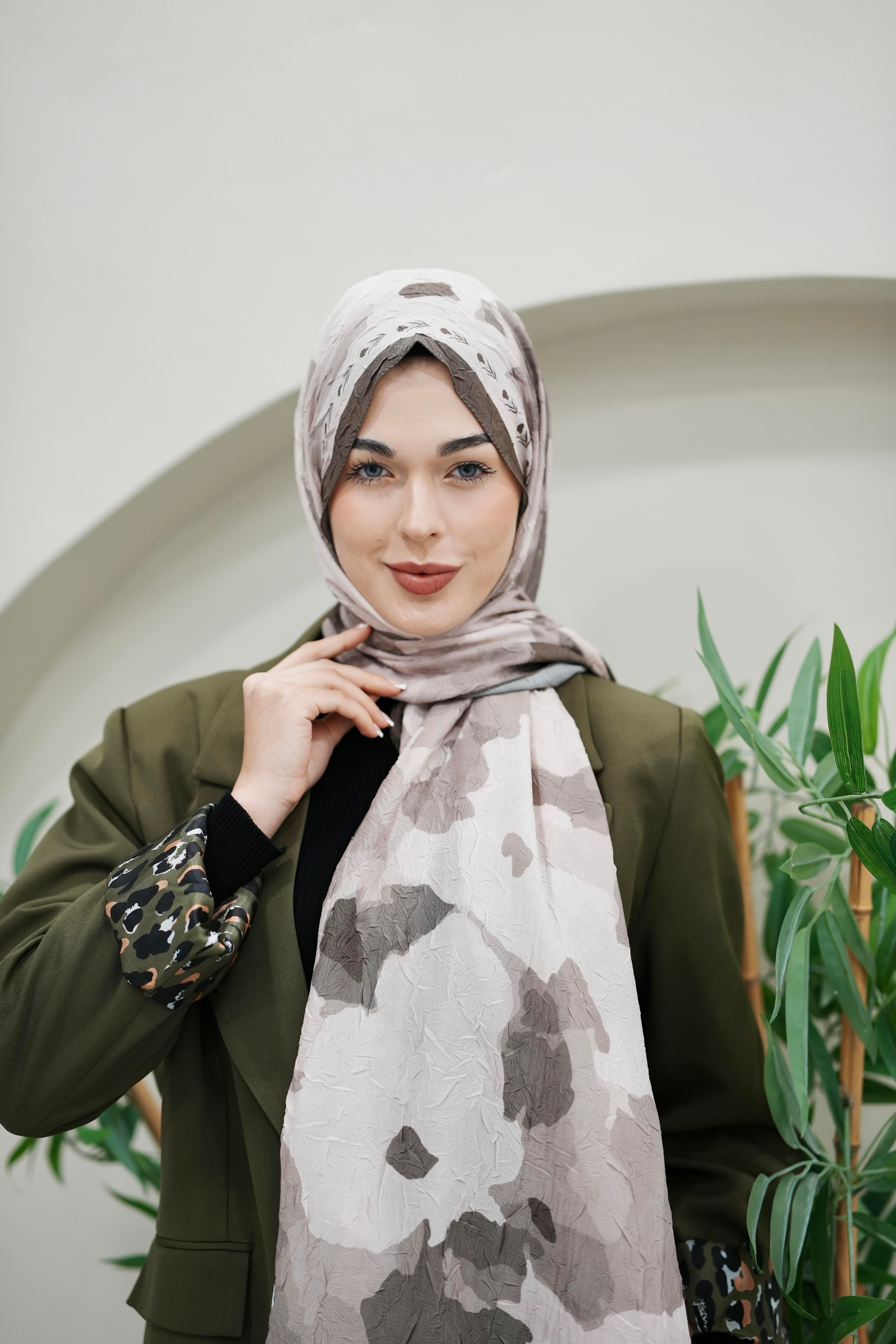 Elina Crush Şal - Pudra&Bej
