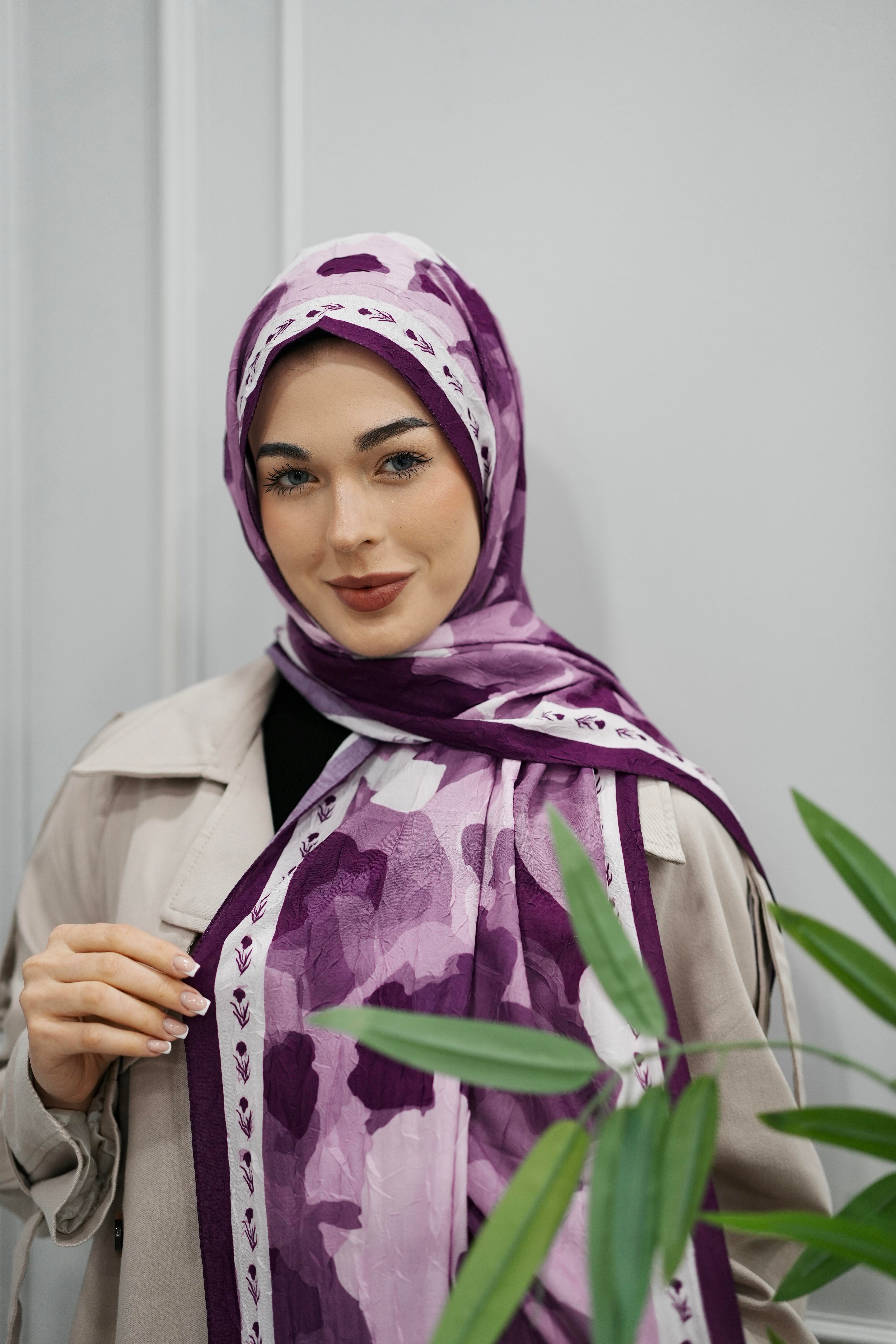 Elina Crush Şal - Purple