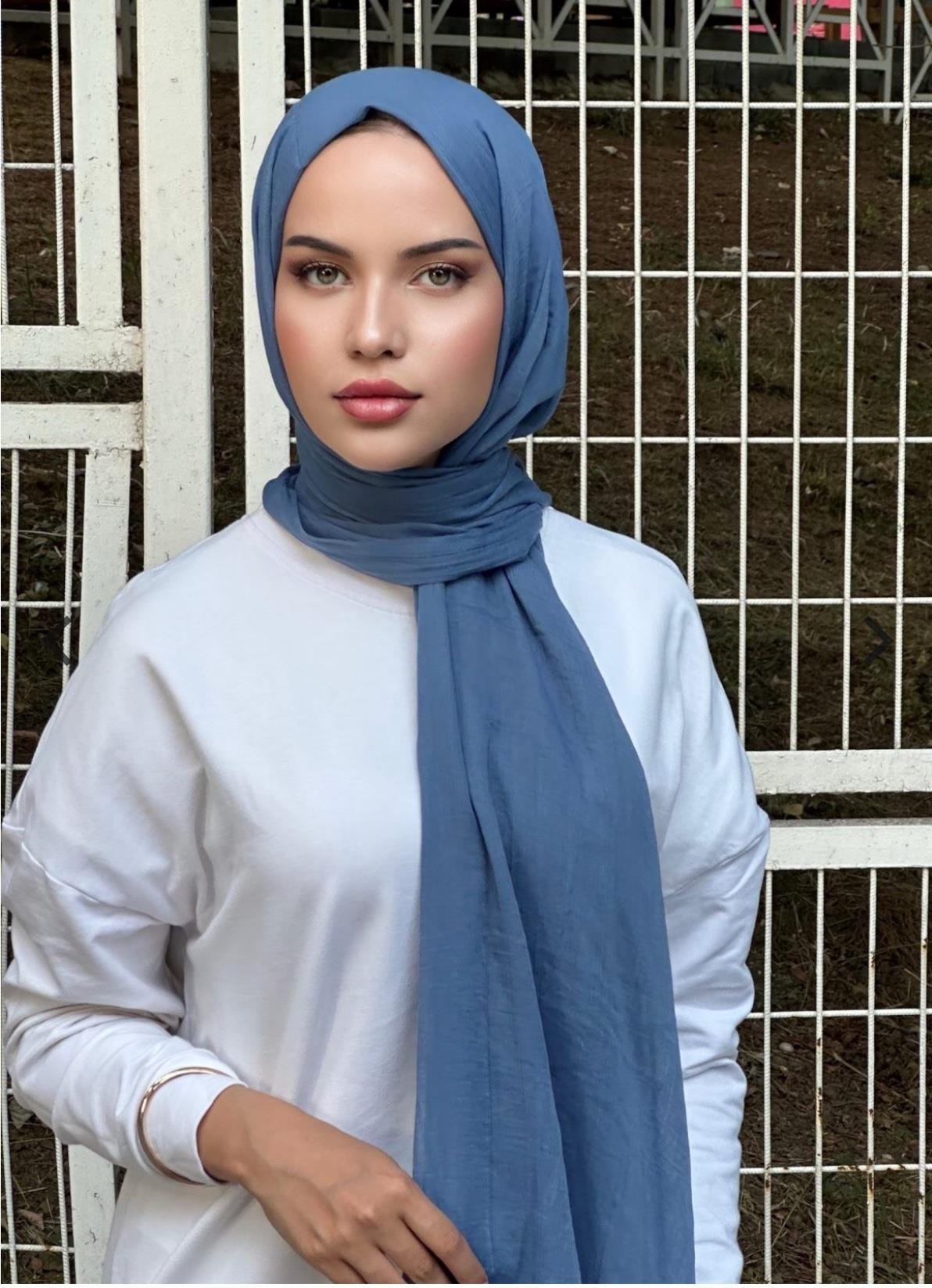 Premium Dubai Şal - İndigo