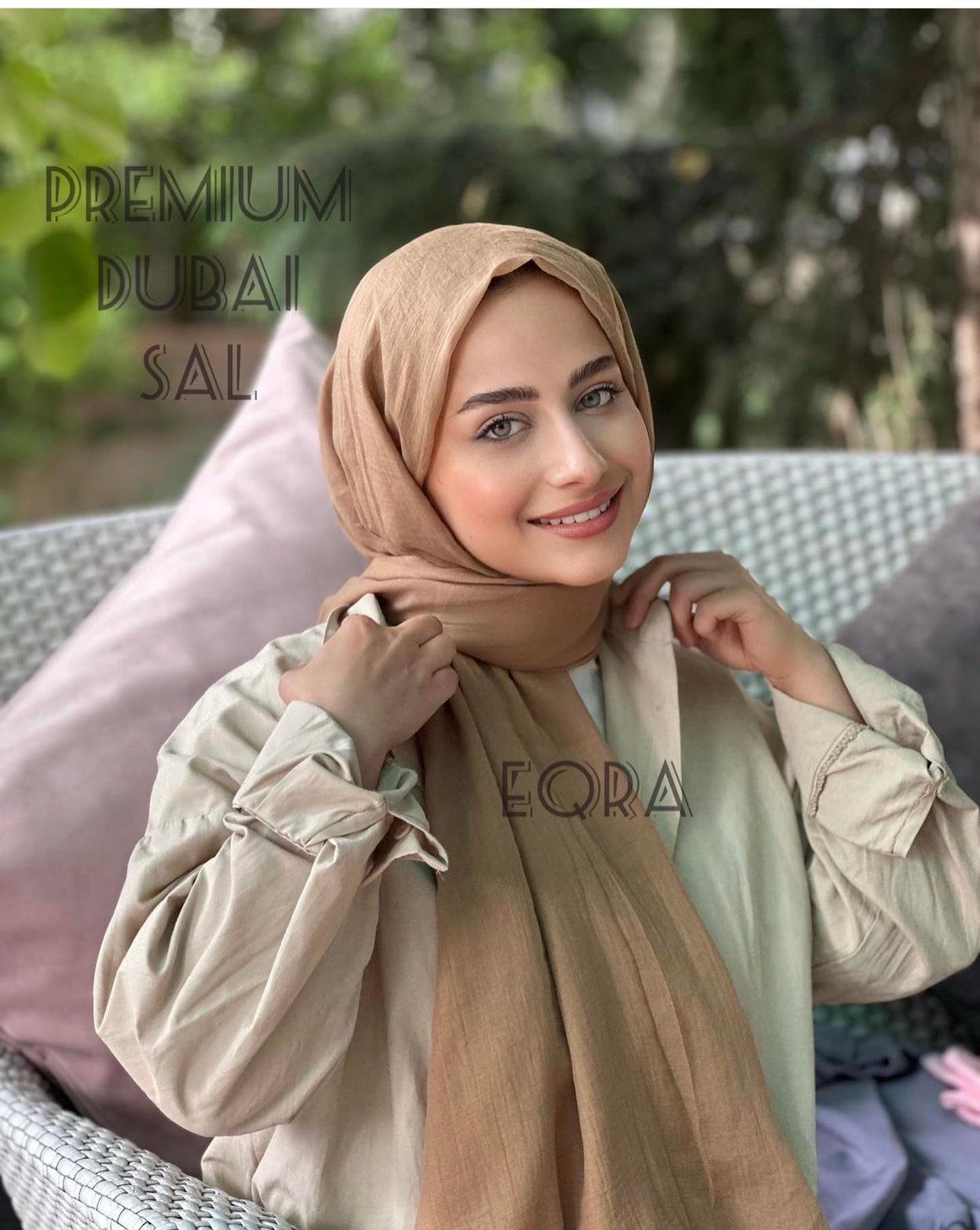 Premium Dubai Şal - Karamel