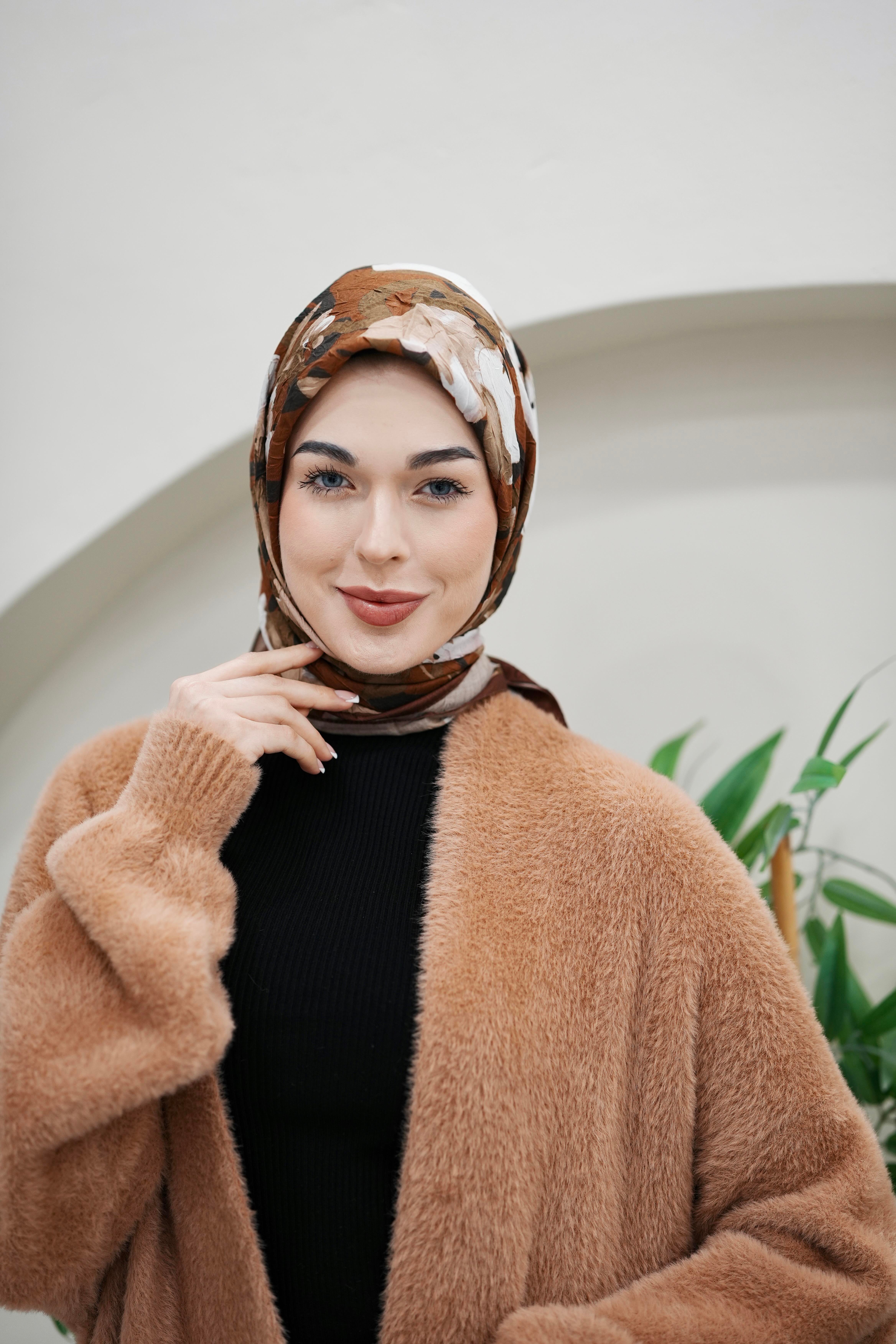 Serra Crush Eşarp - Soft Bej