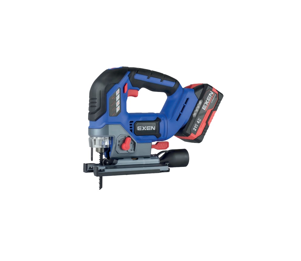 EXEN EN 474 DK KÖMÜRSÜZ ŞARJLI DEKUPAJ TESTERE MAKİNASI 21V 4AH MAX 135 MM