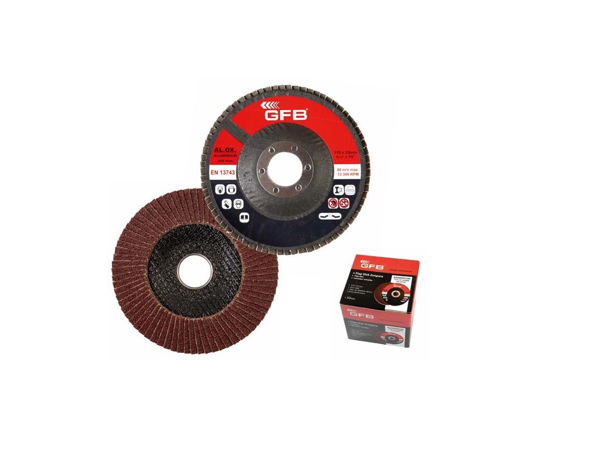 GFB ALÜMİNYUM FLAP DİSK ZIMPARA NK 80 115X22 MM