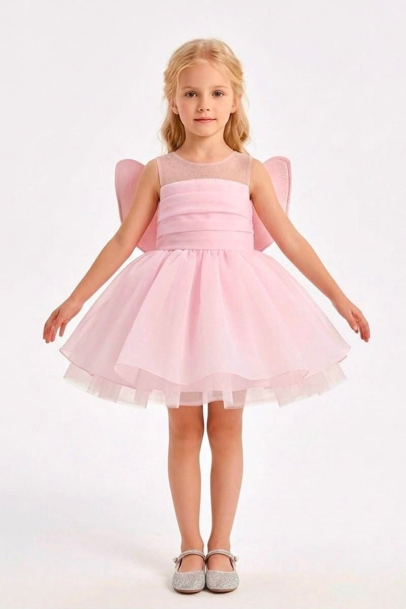 Miss Helina Abiye Elbise 2-6 Yaş Pembe
