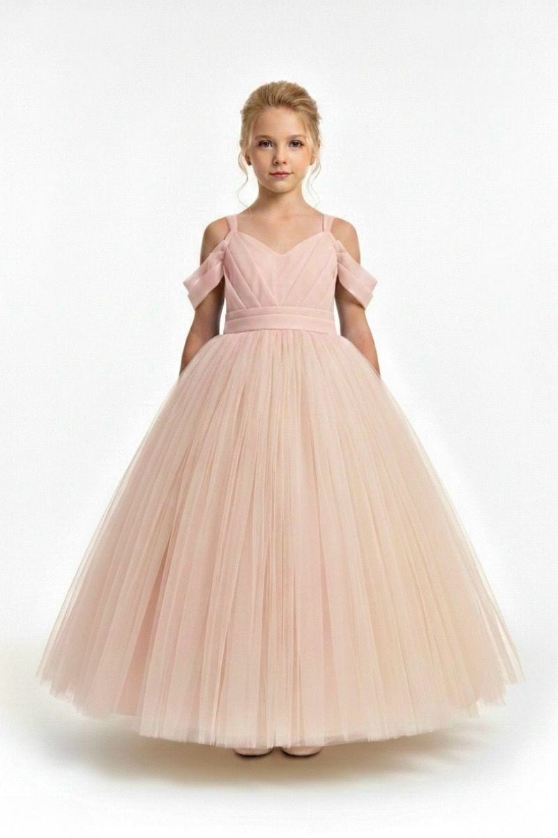 Miss Helina Abiye Elbise 6-10 Yaş Pembe