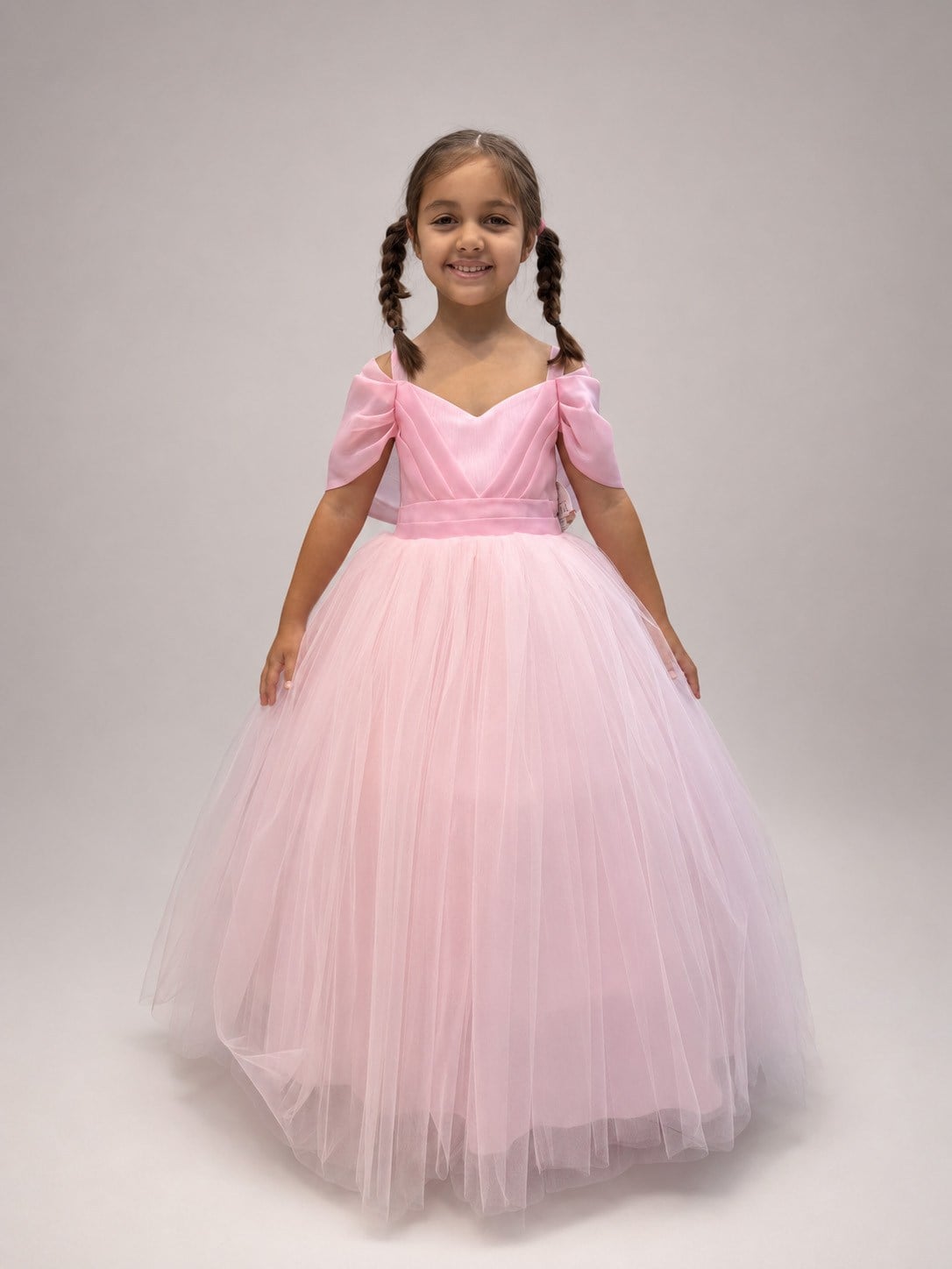 Miss Helina Abiye Elbise 6-10 Yaş Pembe