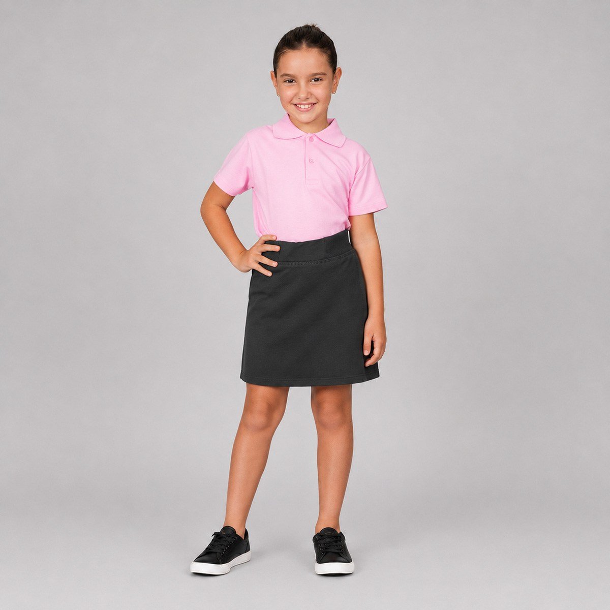 OKUL LAKOS KISA KOL TSHİRT 6-14YAŞ Pembe