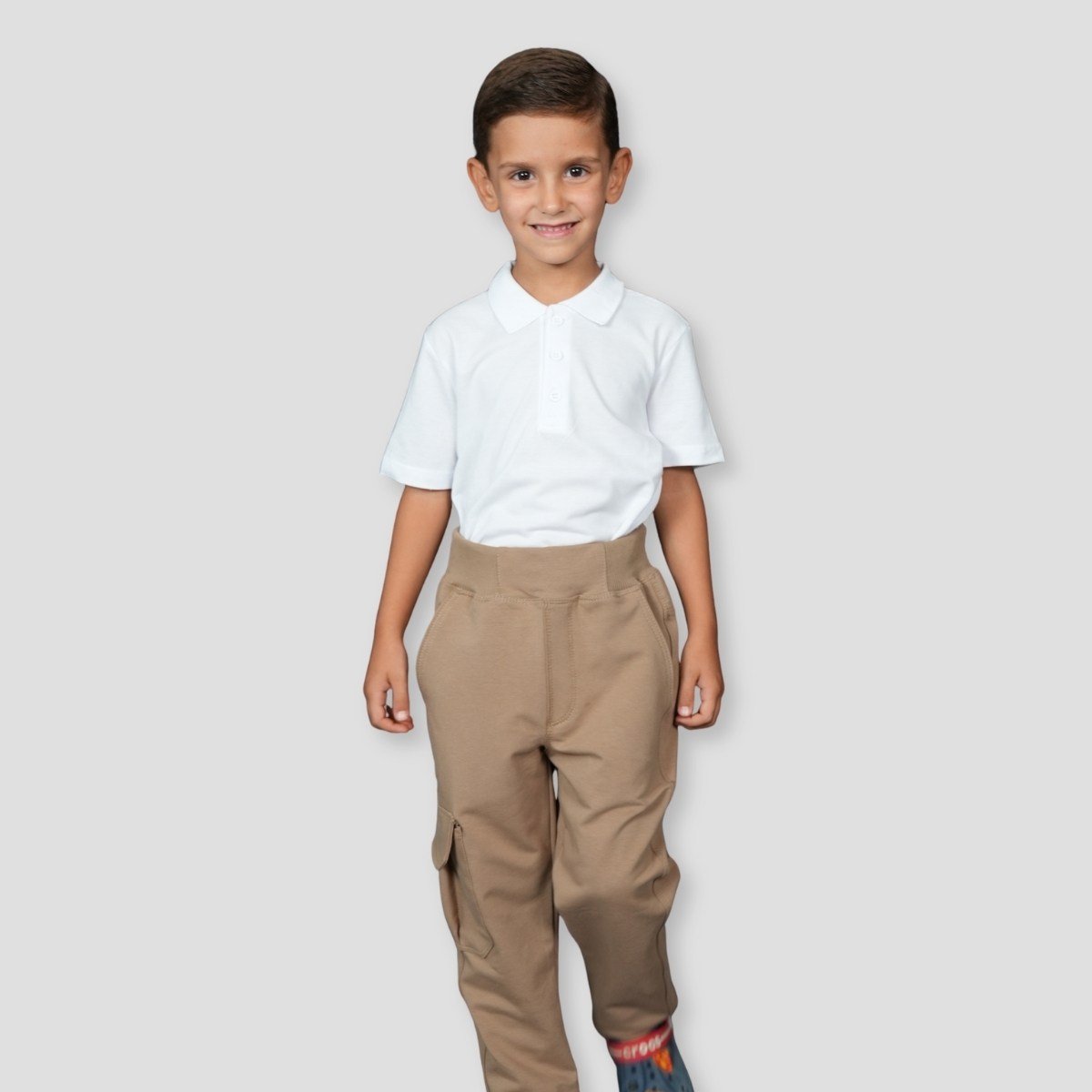 PENYE BELİ LASTİKLİ OKUL PANTOLONU 11-16 YAŞ Bej