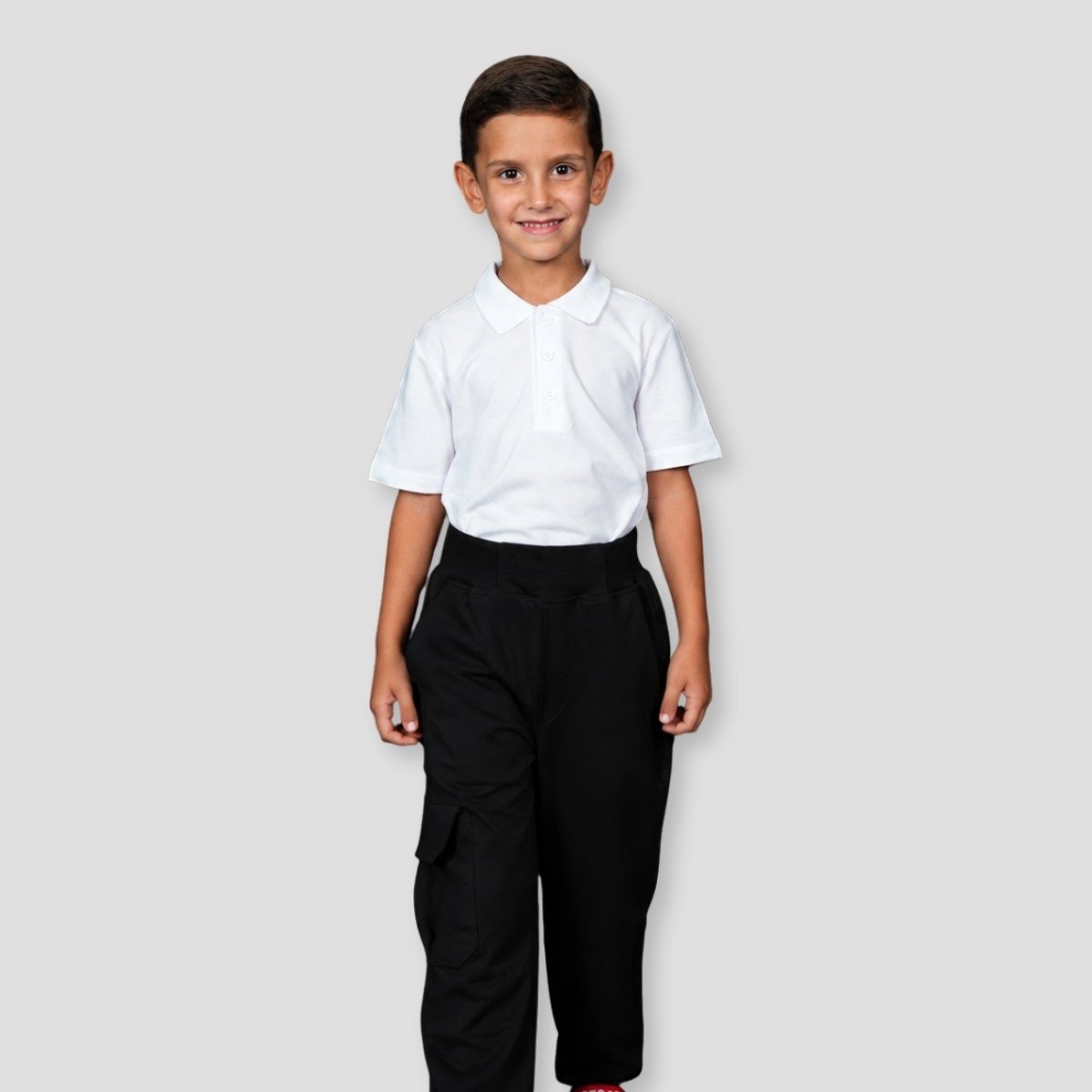 PENYE BELİ LASTİKLİ OKUL PANTOLONU 6-10 YAŞ Siyah