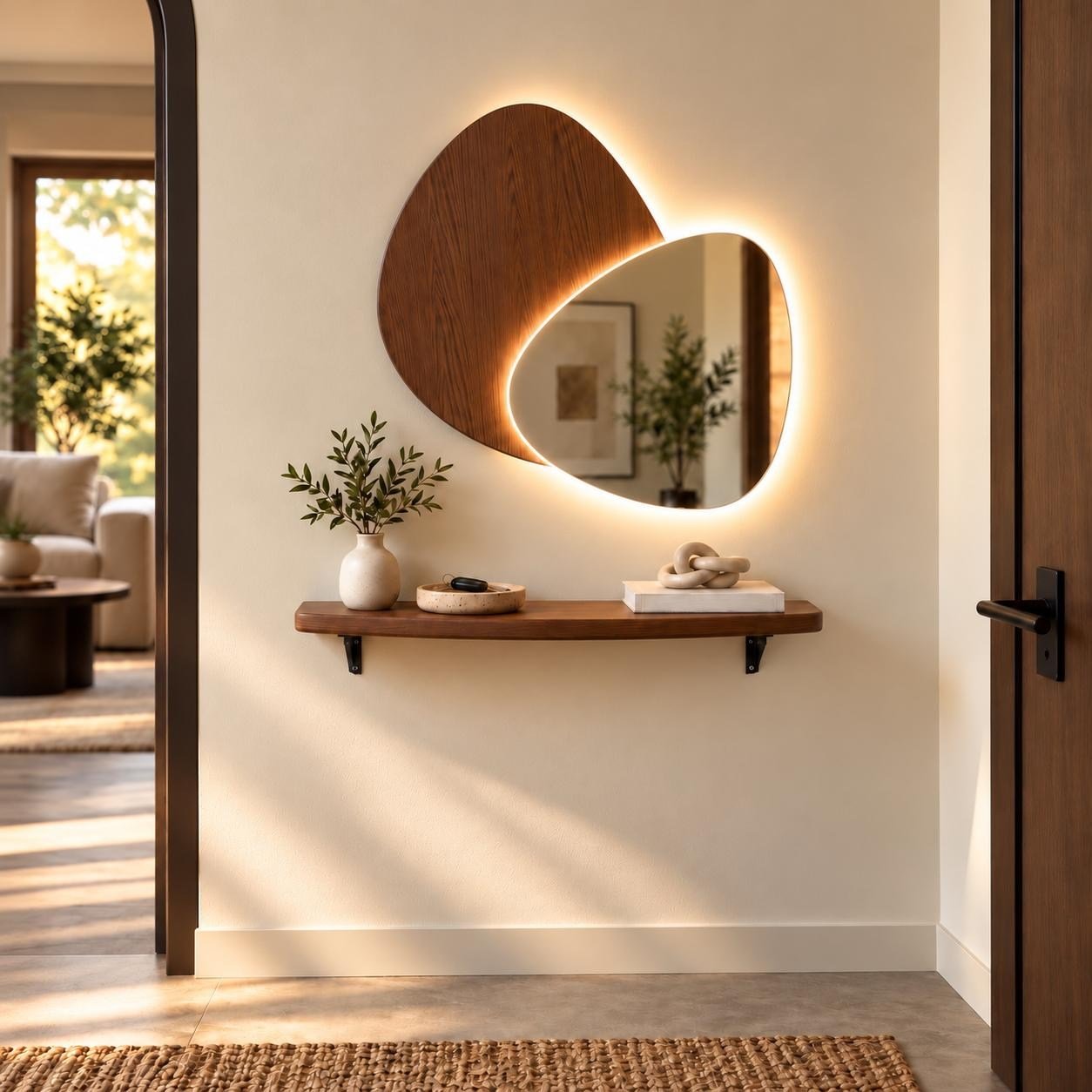 Nuvia LED'li Aynalı Dresuar