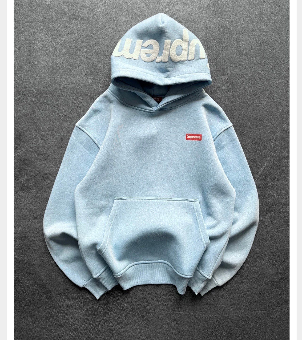BEBE MAVİ SUPREME KAPŞONLU SWEAT