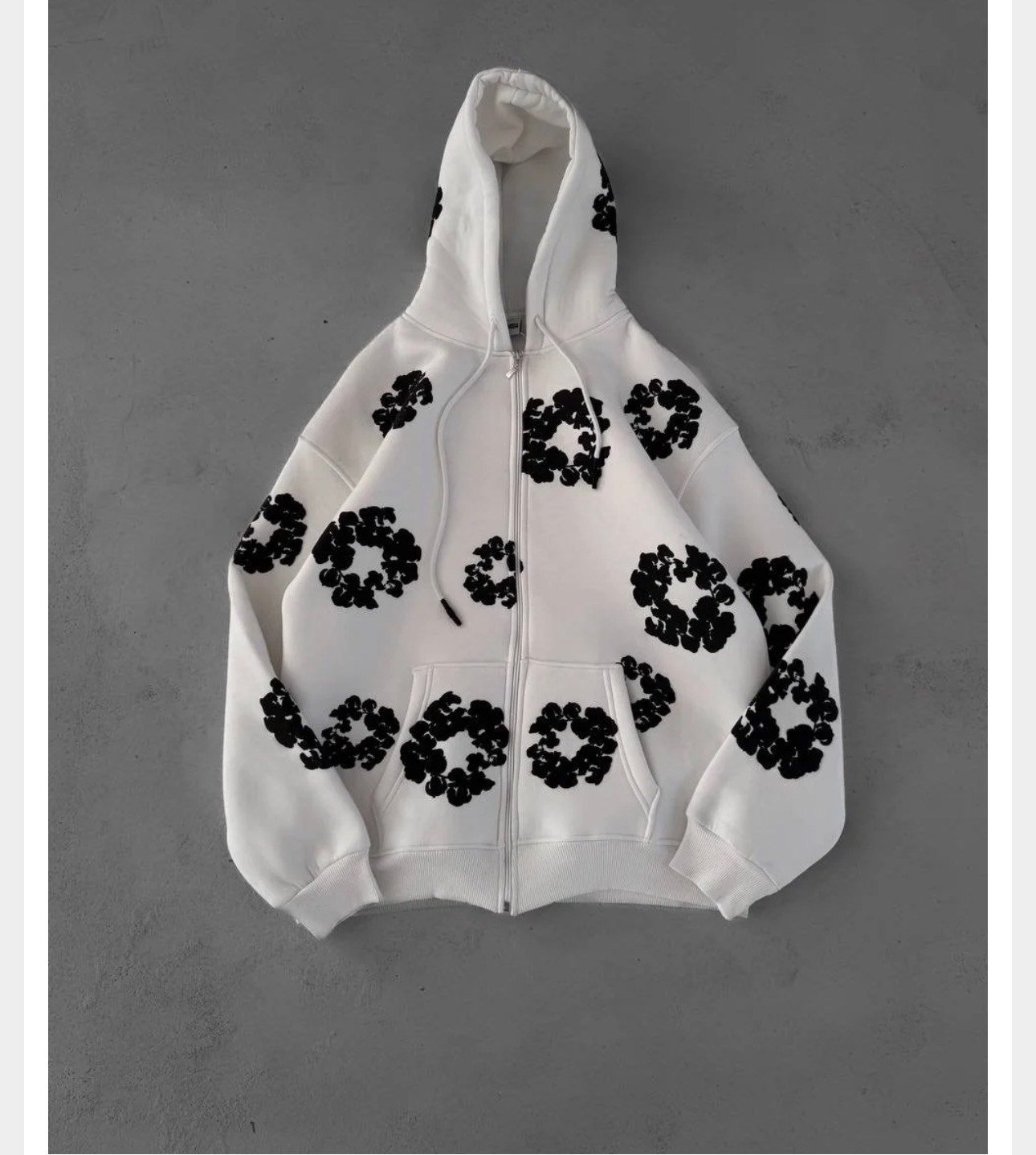 BEYAZ DENİM TEARS HIRKA