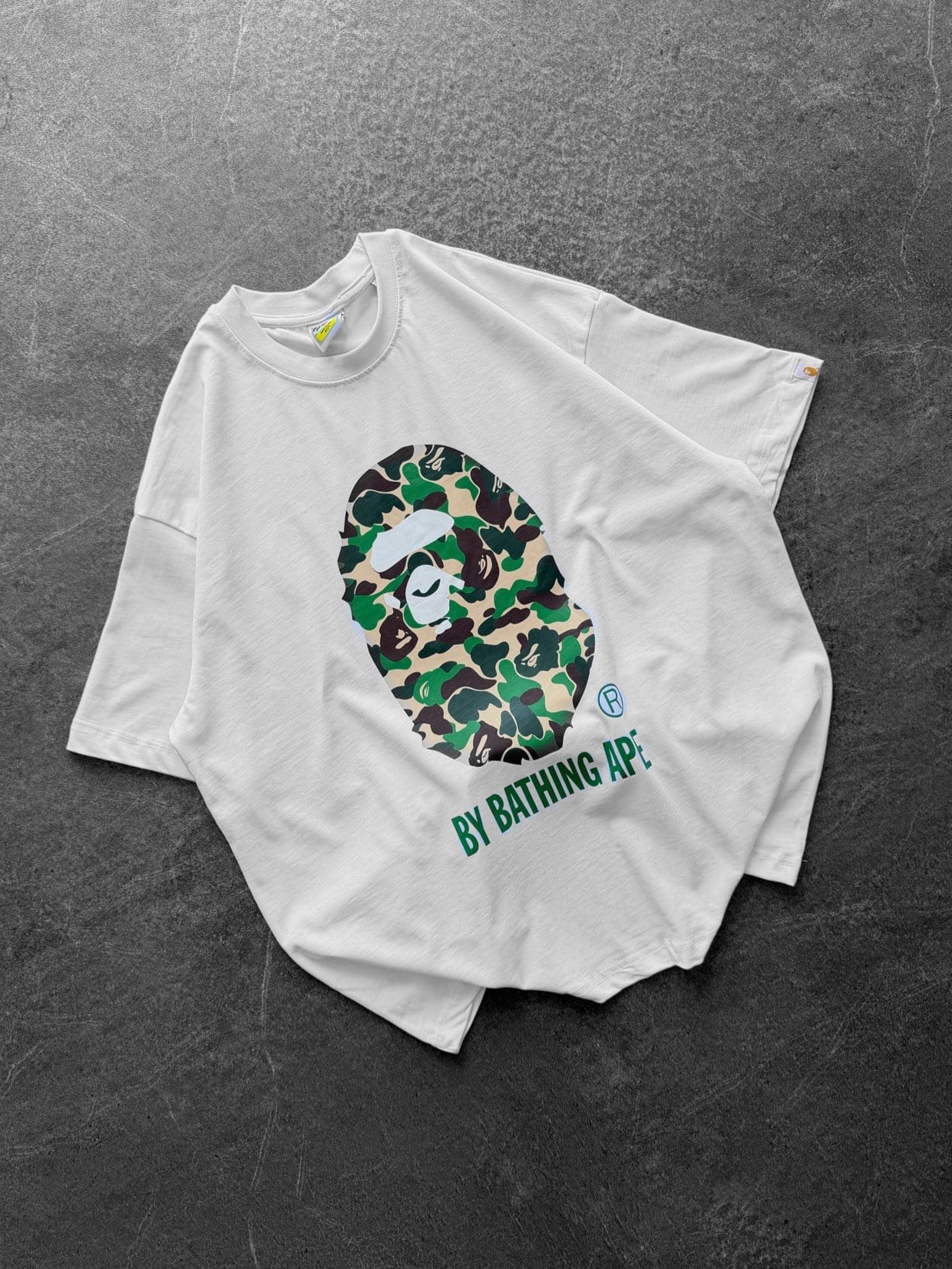 BEYAZ YEŞİL BAPE TSHİRT