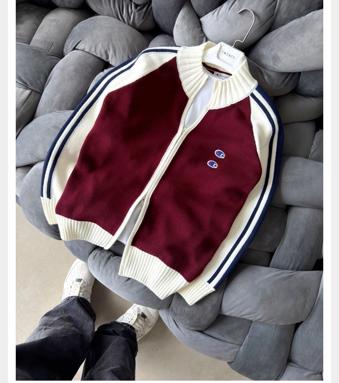 BORDO CHAMPİON TRİKO HIRKA