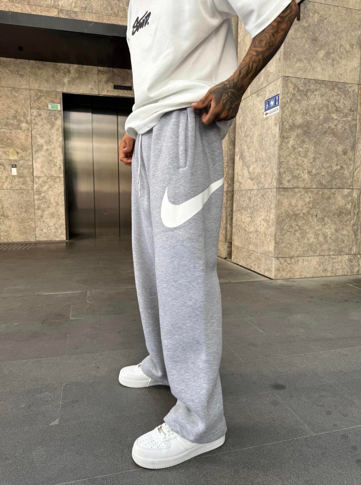Gri Big Nike Eşofman