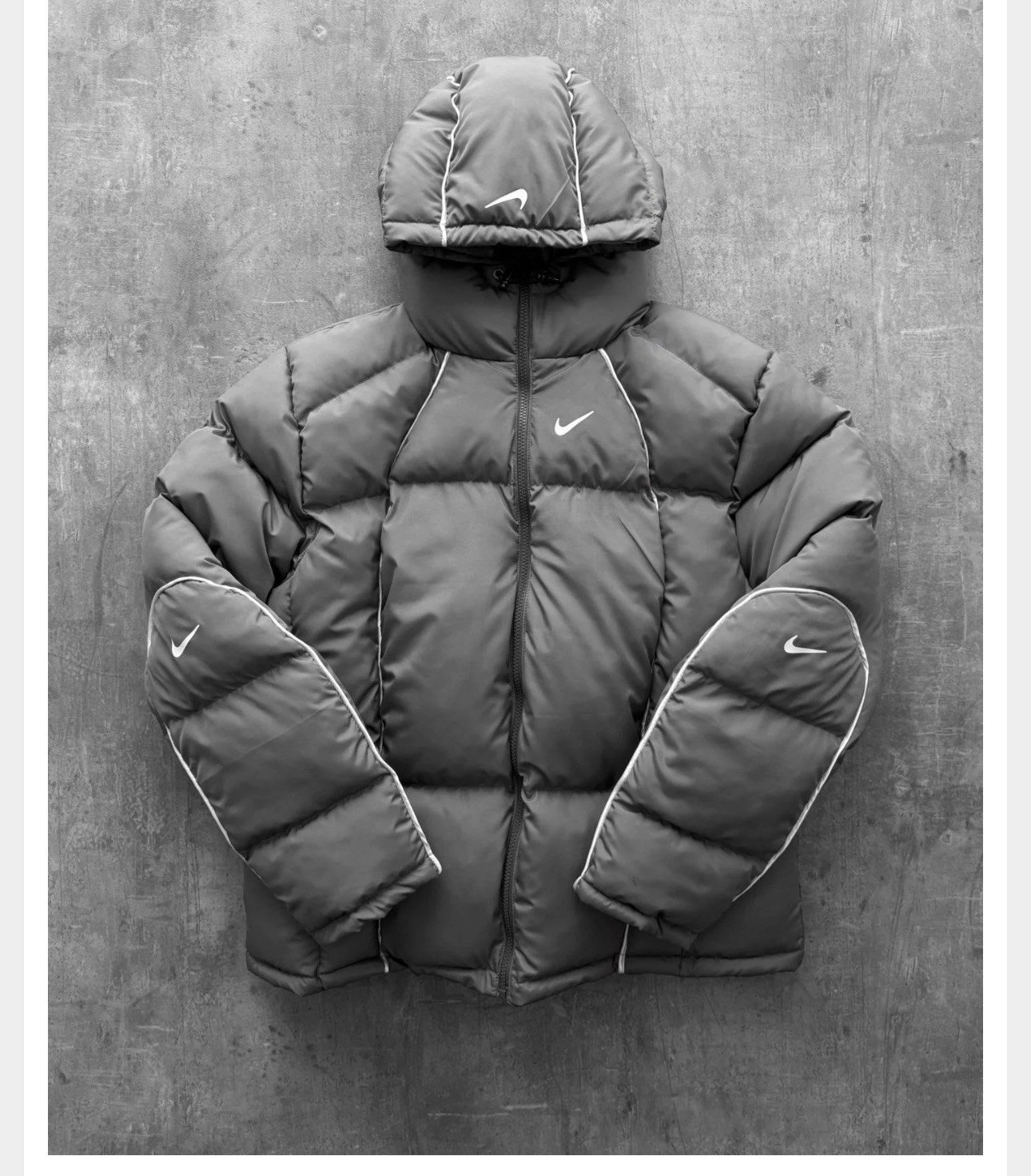 Gri Biyeli Nike Mont