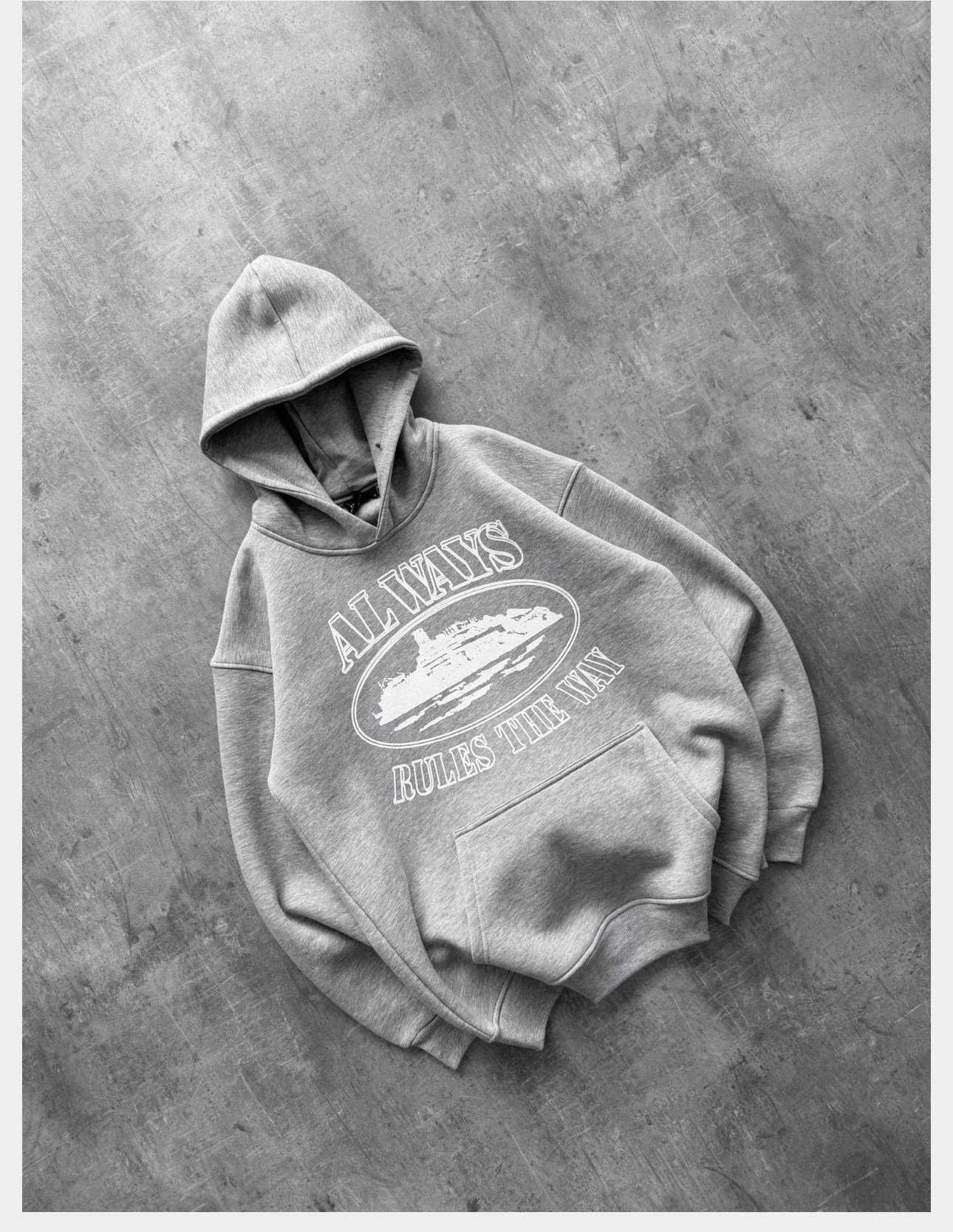 GRİ CORTEİZ ALWAYS KAPŞONLU SWEAT