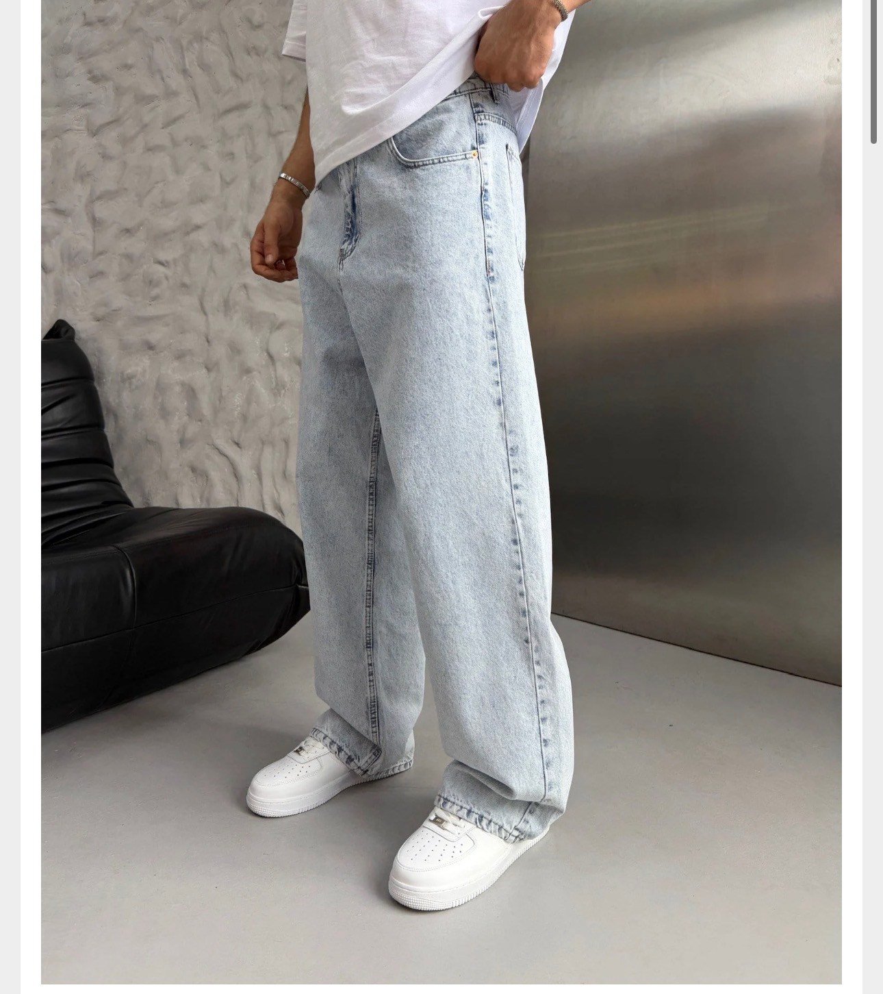 KAR YIKAMA SÜPER BAGGY KOT PANTOLON