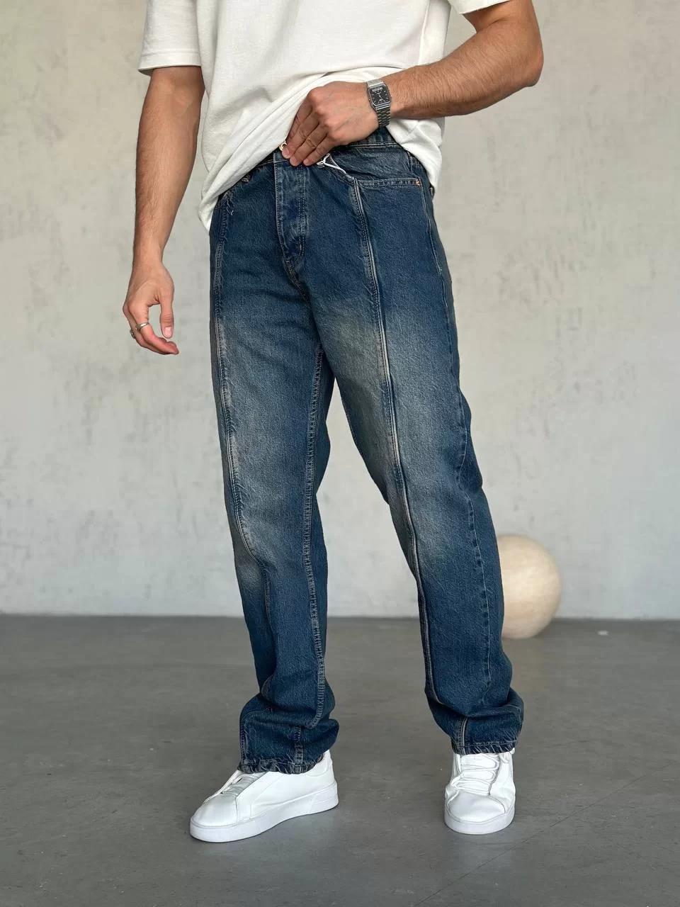 Kot Orta Şeritt Baggy Pantolon