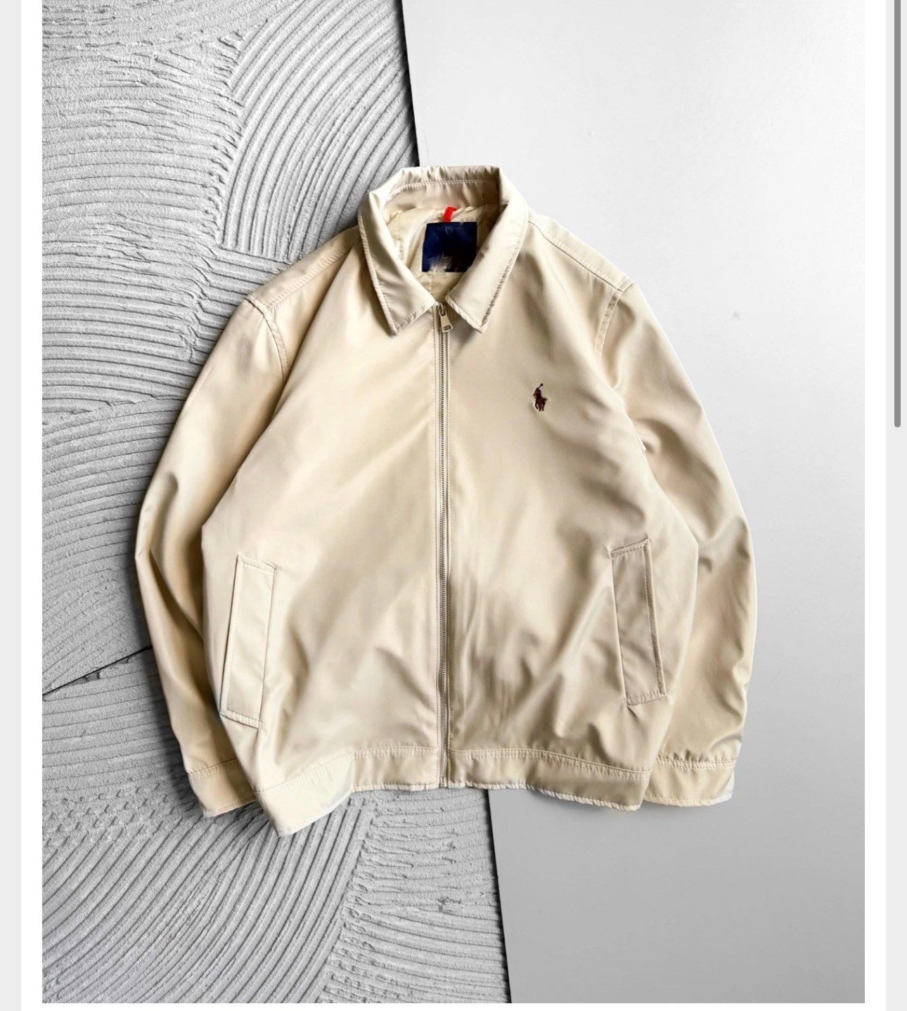 KREM MEVSİMLİK POLO CEKET