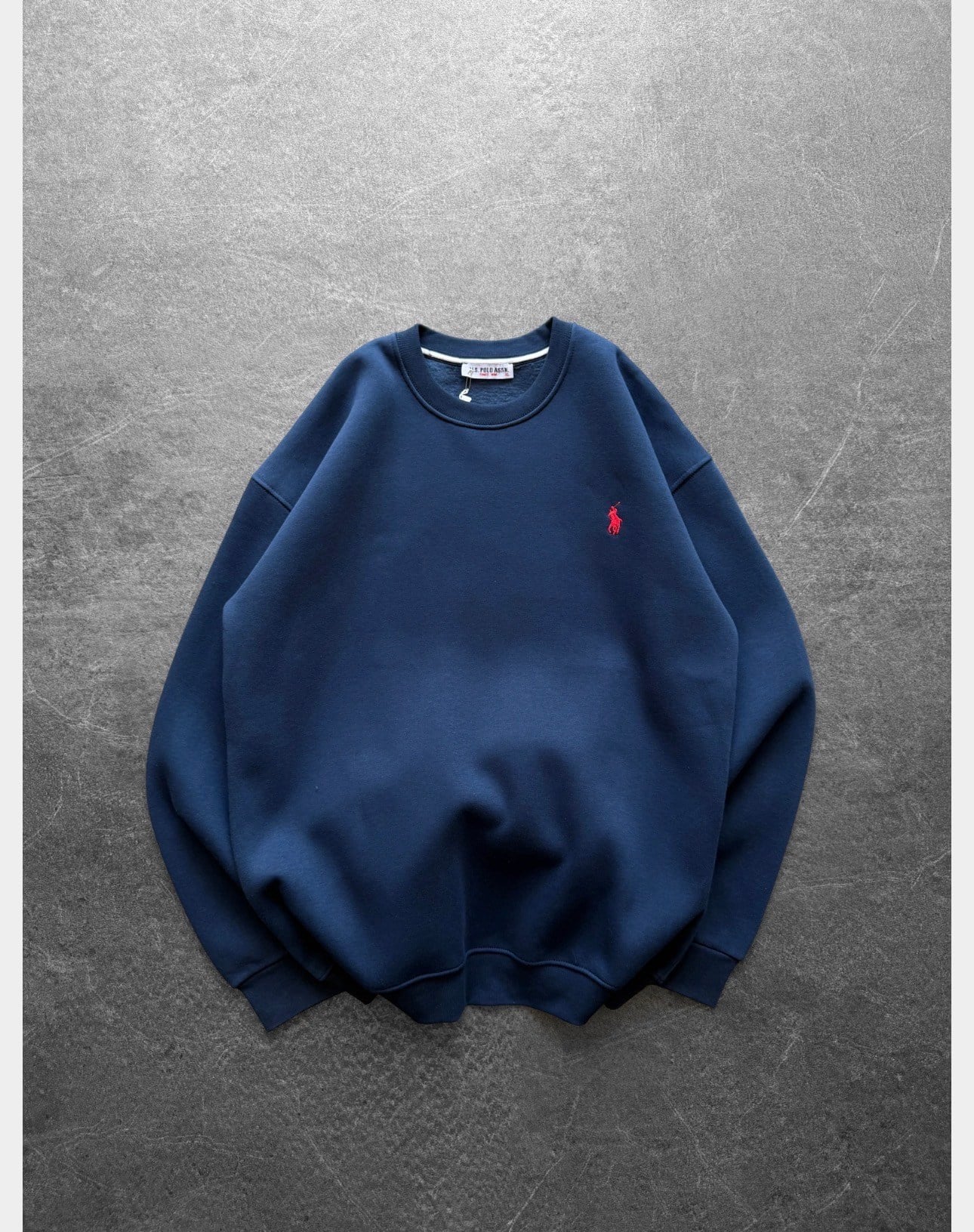 LACİVERT BASİC POLO SWEAT