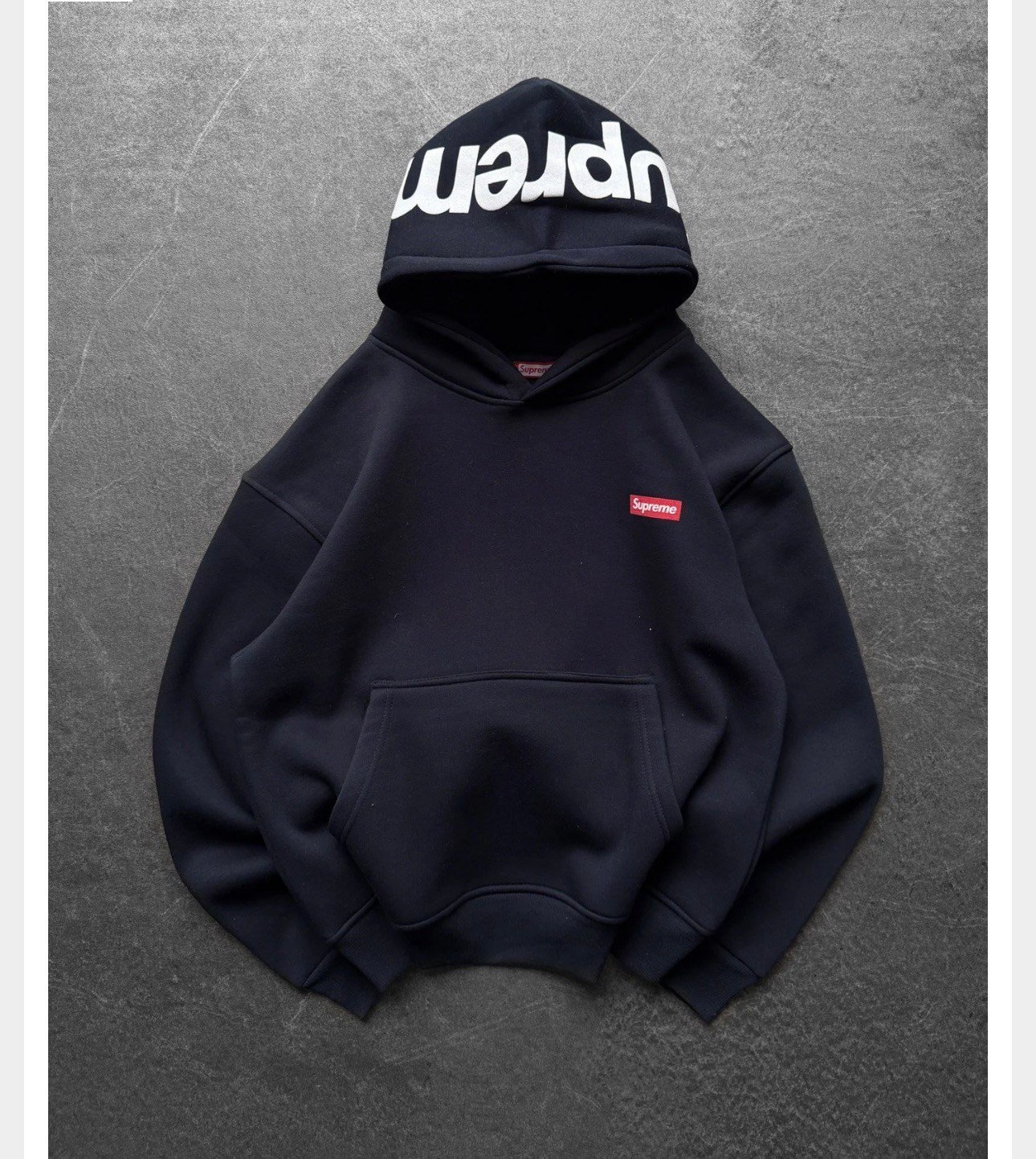 LACİVERT SUPREME KAPŞONLU SWEAT