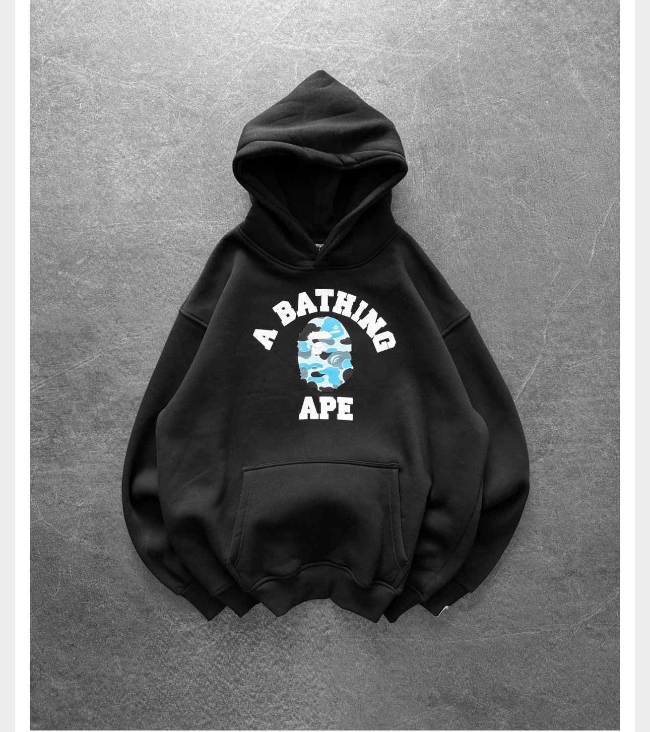 MAVİ BASKI SİYAH BAPE SWEAT