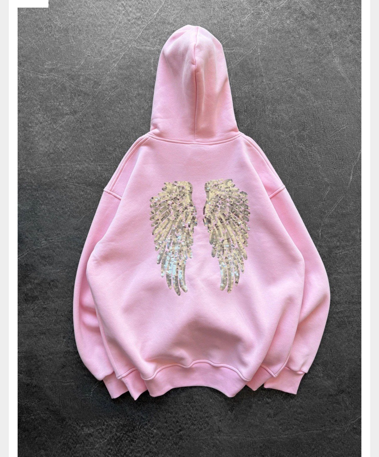 PEMBE PULLU KANAT SWEAT