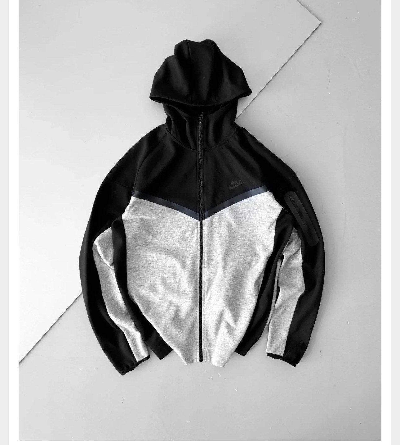 Siyah-Gri Nike Tech Hırka 1