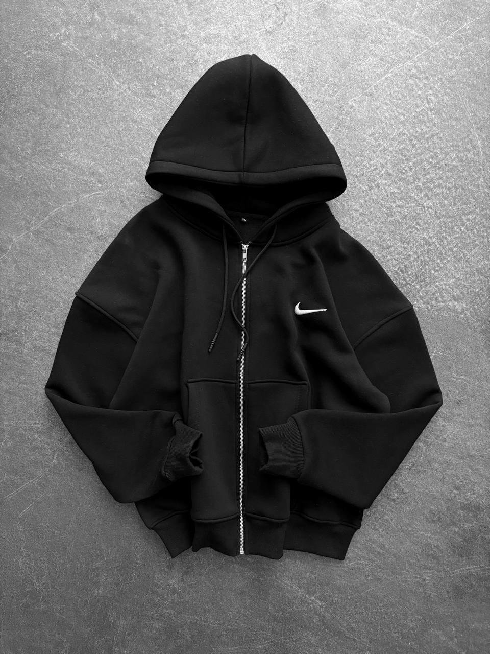 Siyah Logo Nike Hırka