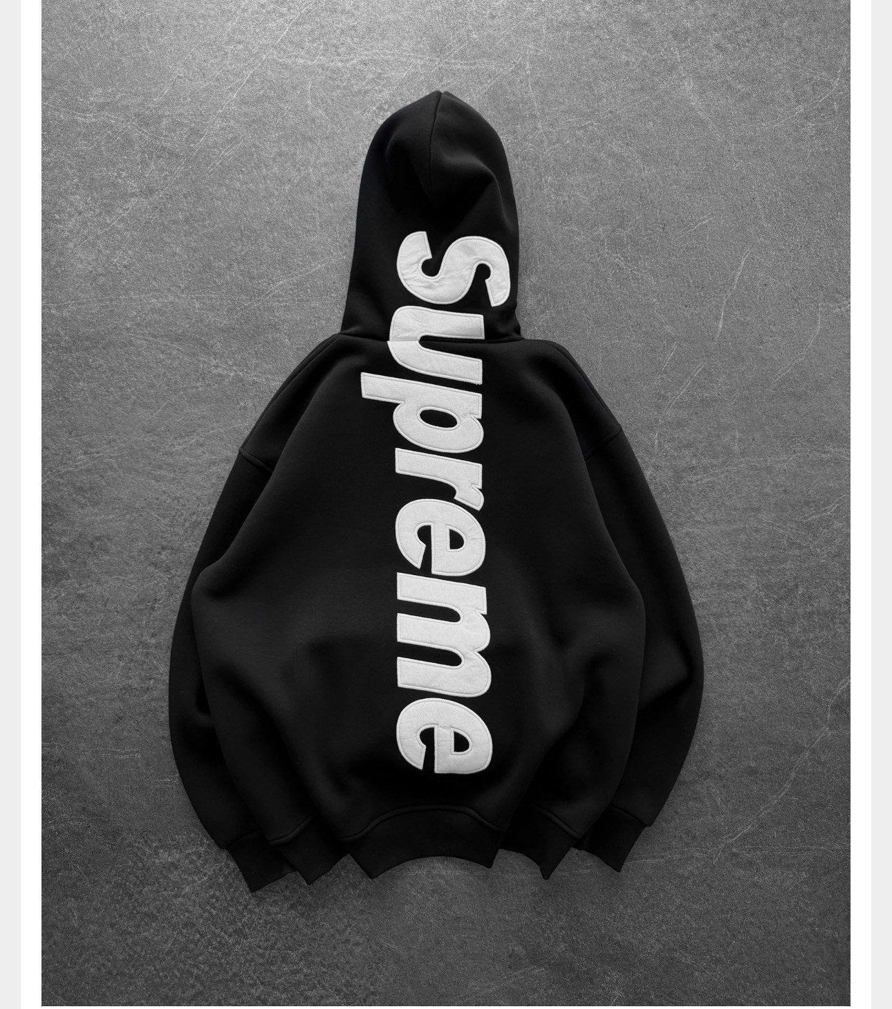 SİYAH SIRT NAKIŞ SUPREME SWEAT