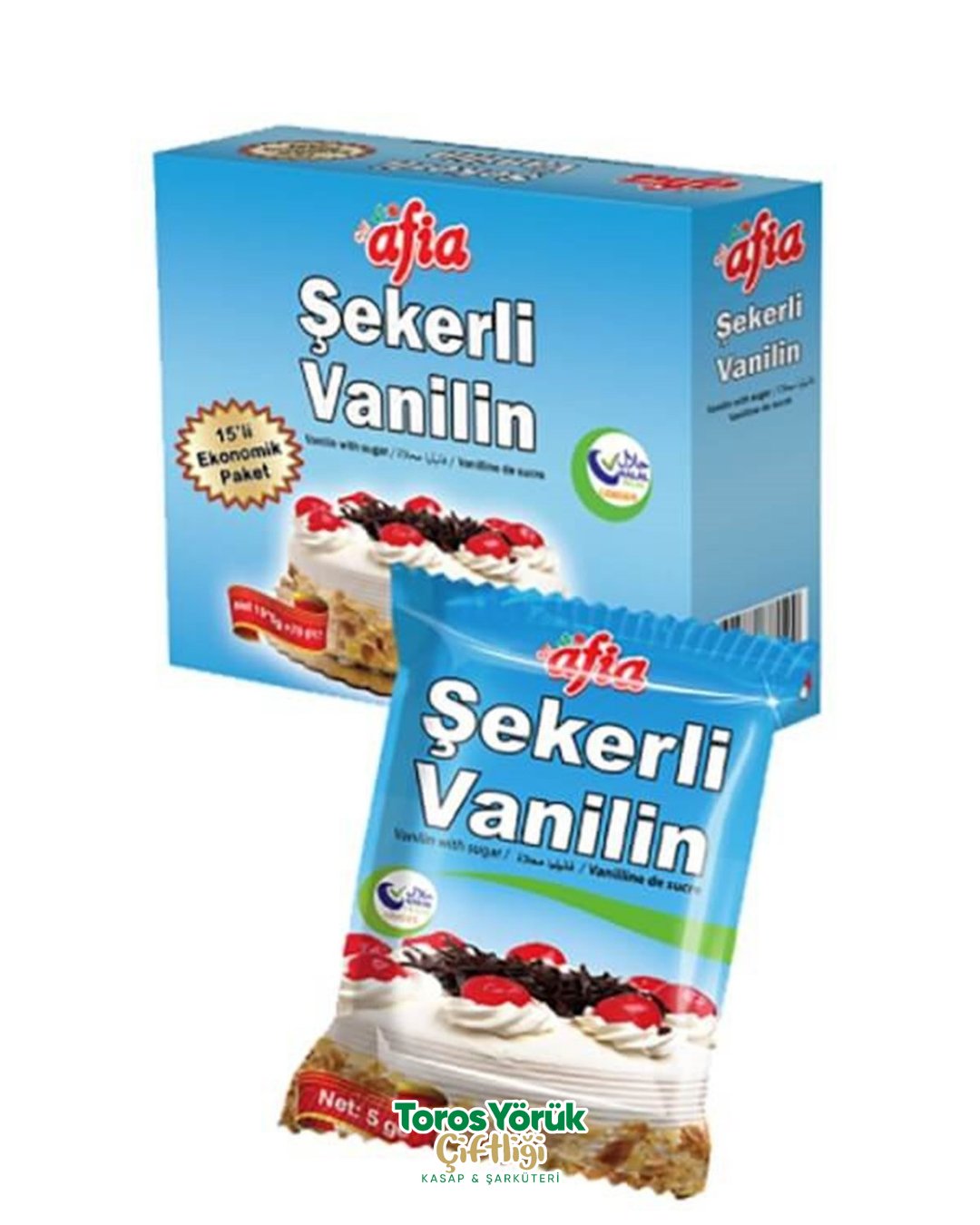 AFİA ŞEKERLİ VANİLİN 10*5GR