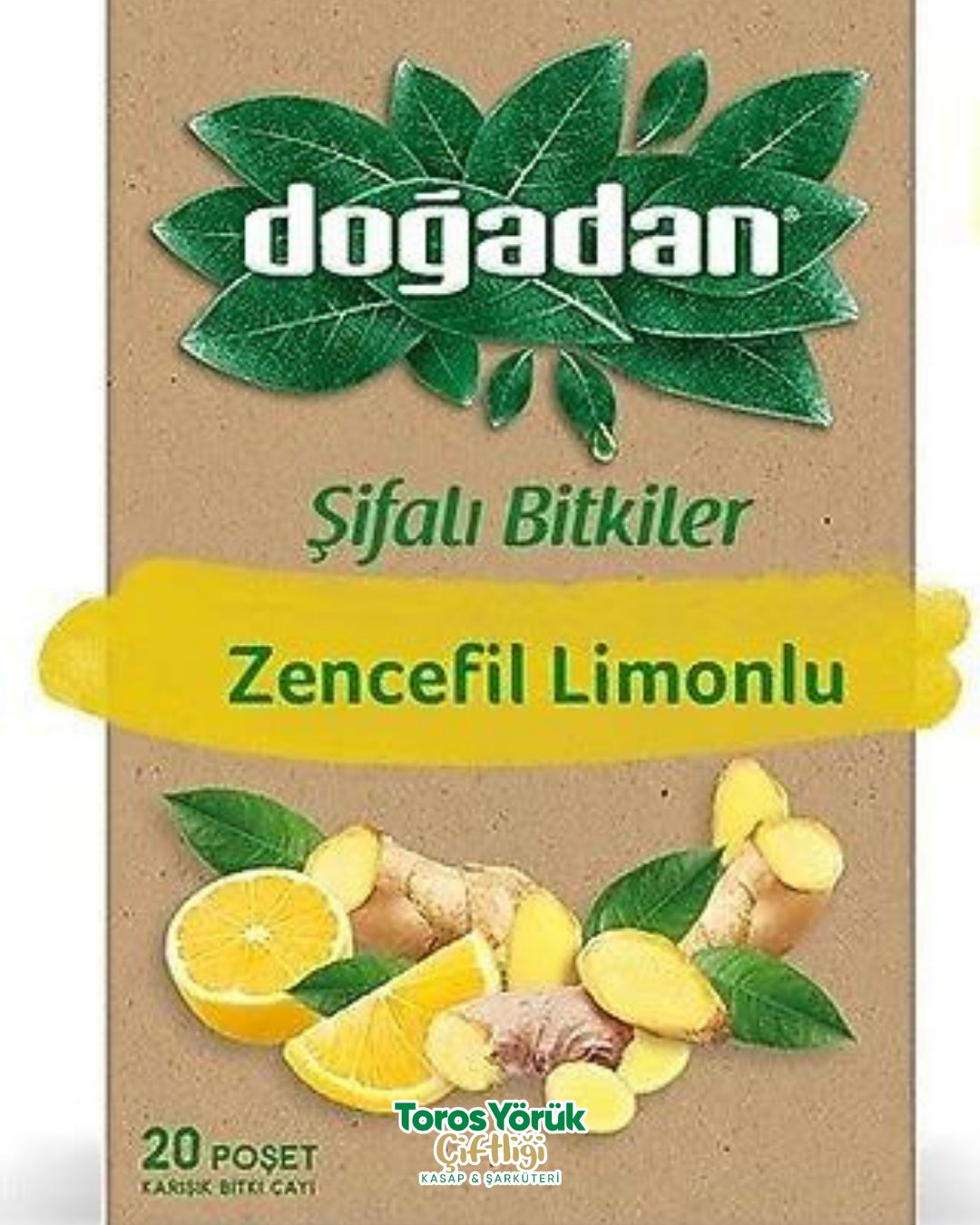 DOĞADAN ZENCEFİL LİMONLU BİTKİ ÇAYI