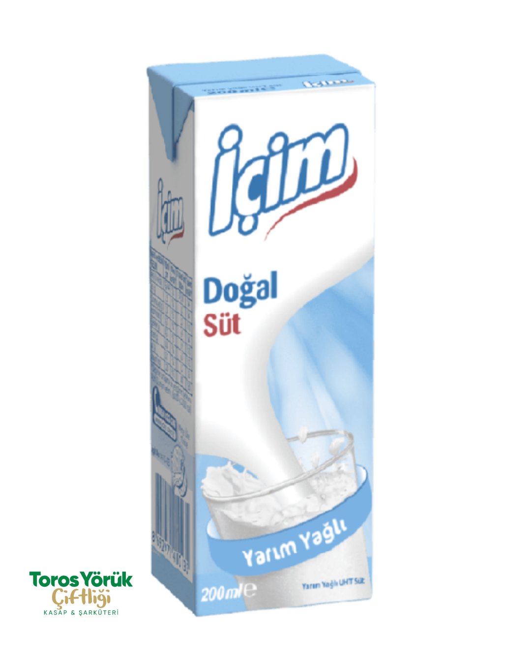 İÇİM SÜT YARIM YAĞLI 200ML