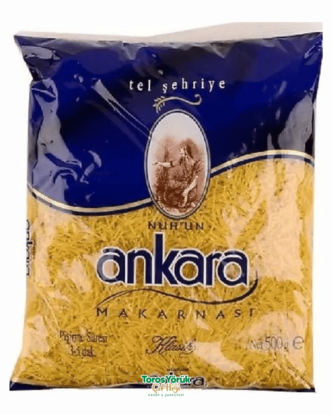 NUHUN ANKARA MAKARNA KLASİK TEL ŞEHRİYE 500GR.