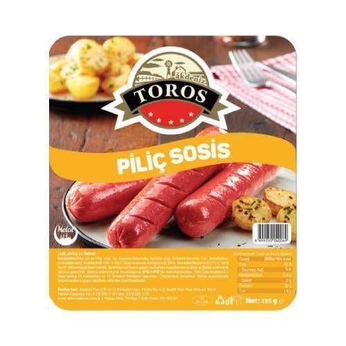 SOSİS PİLİÇ 225GR AKDENİZ TOROS