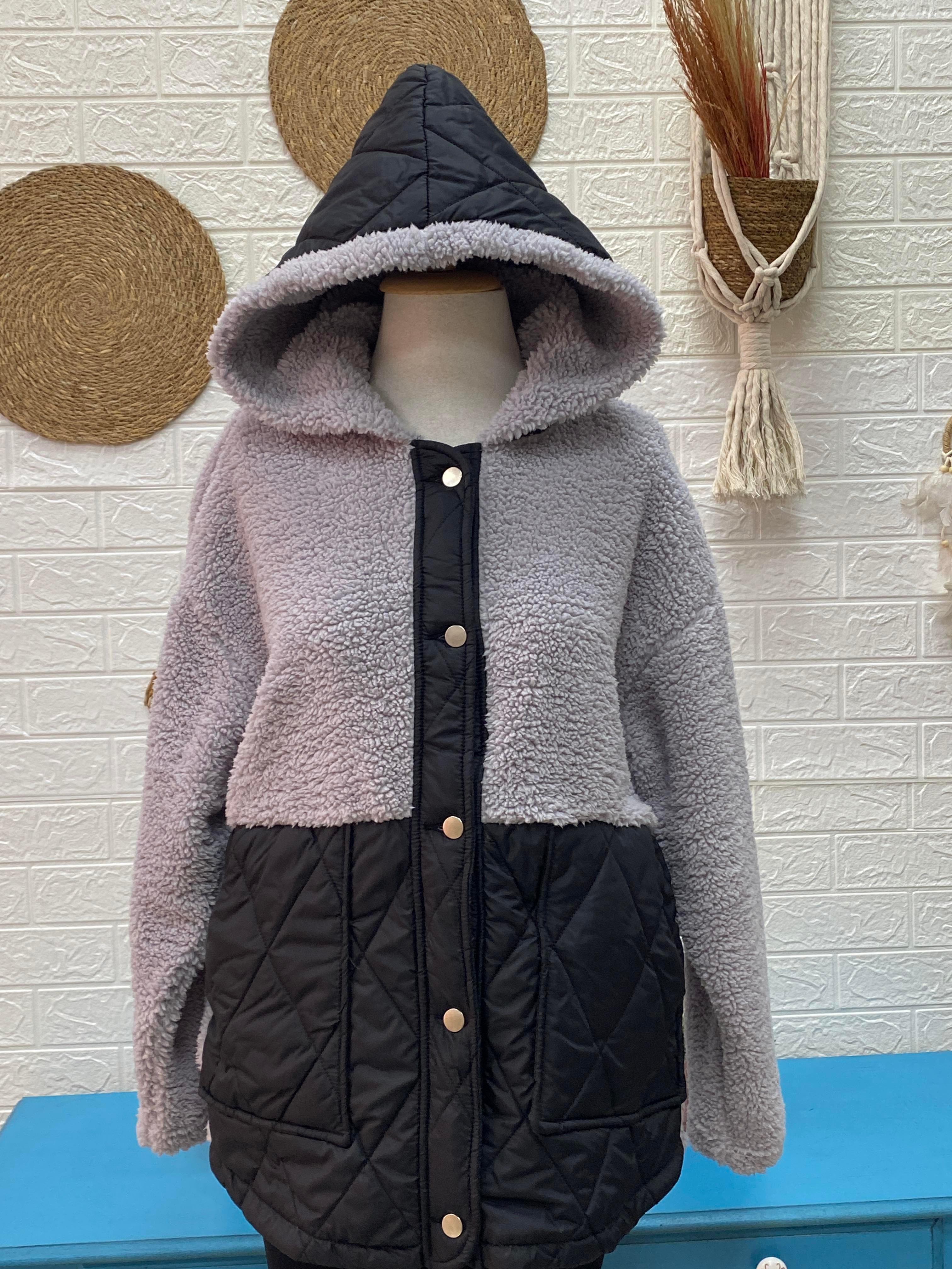 KAPİTONE DETAYLI TEDDY CEKET